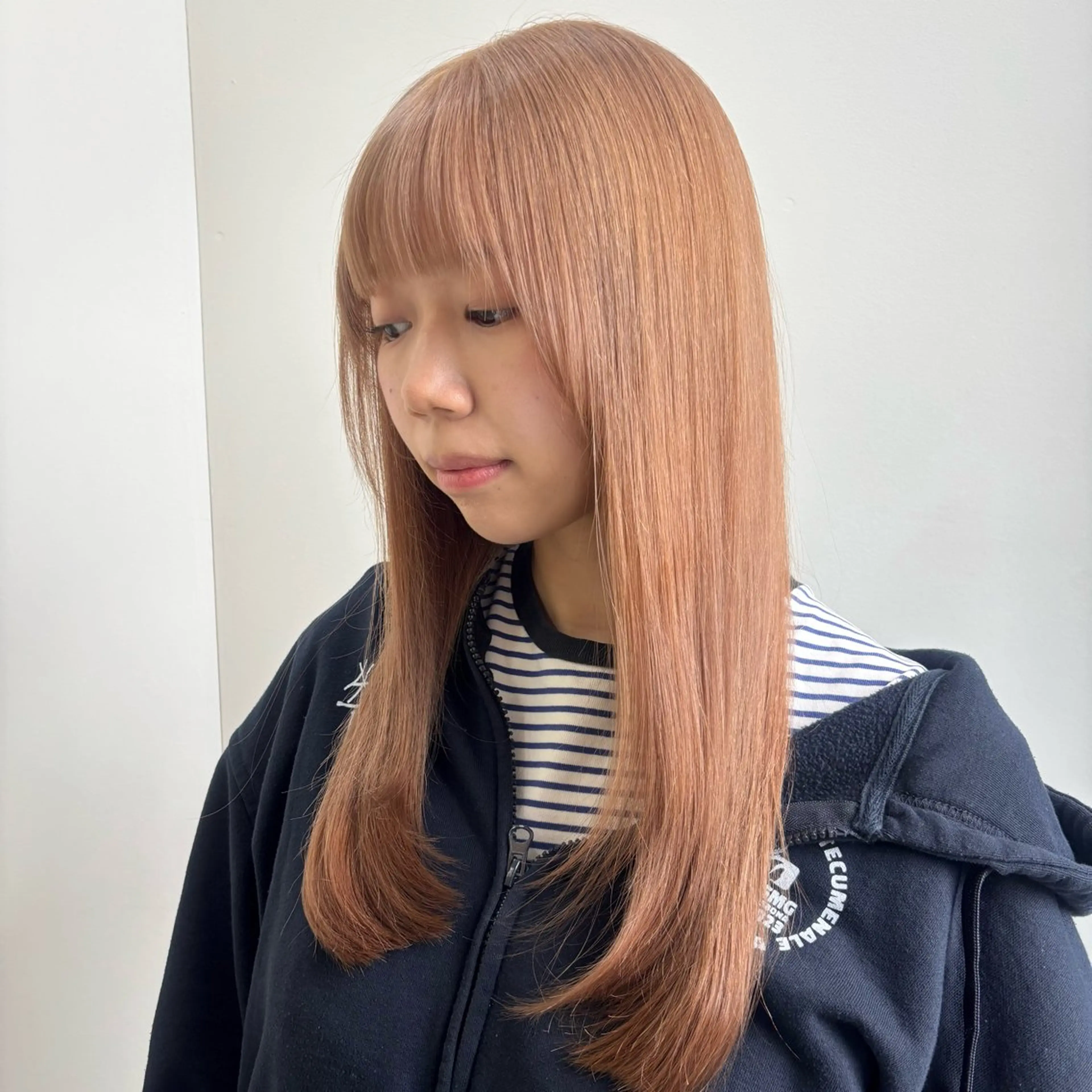 ロング カット ヘアカラー トリートメント 🍎似合わせハイトー ン🍎ののかのヘアスタイル