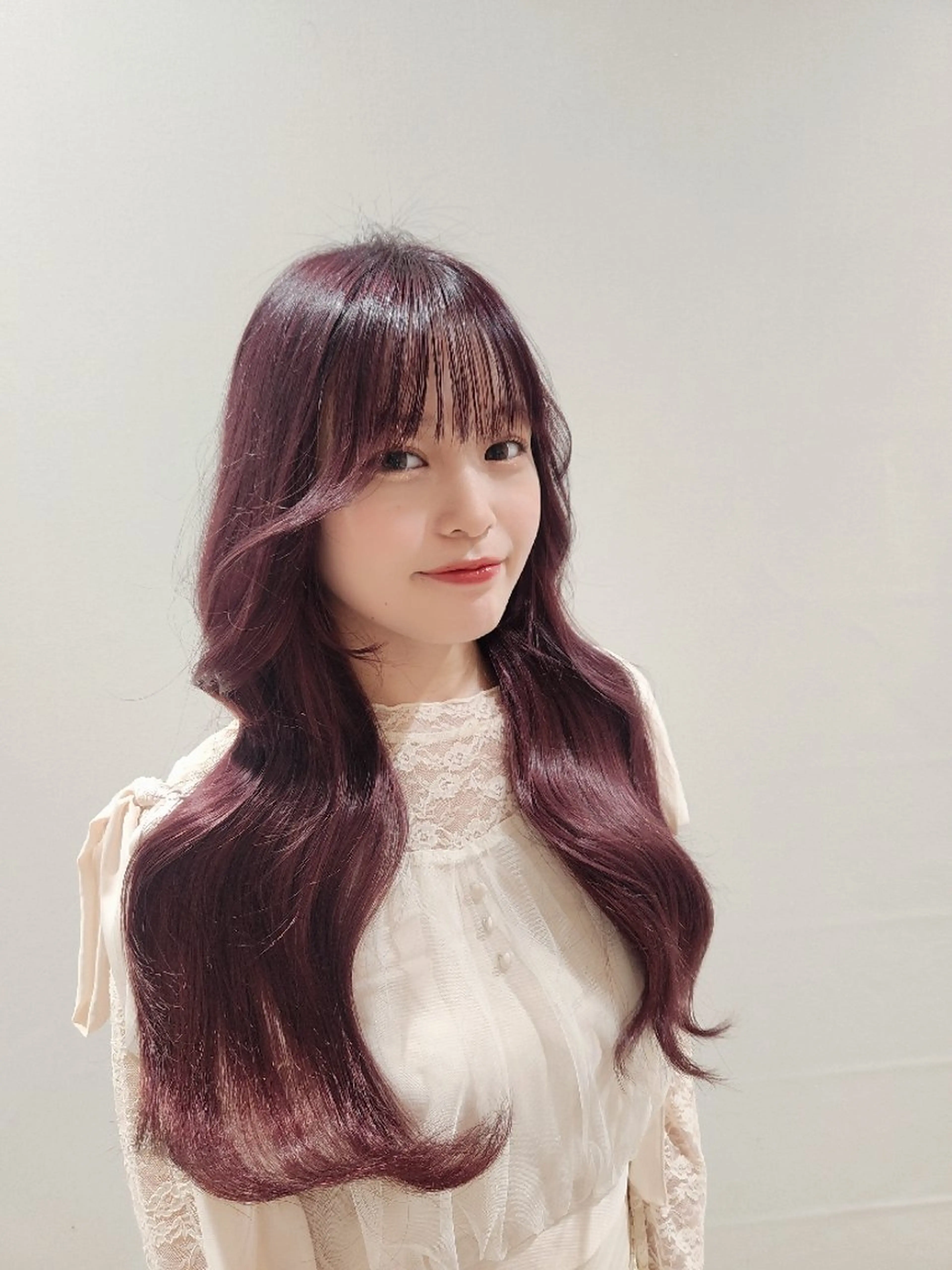 ロング カット ヘアカラー トリートメント Nanako。/韓国 ハッシュカットのヘアスタイル