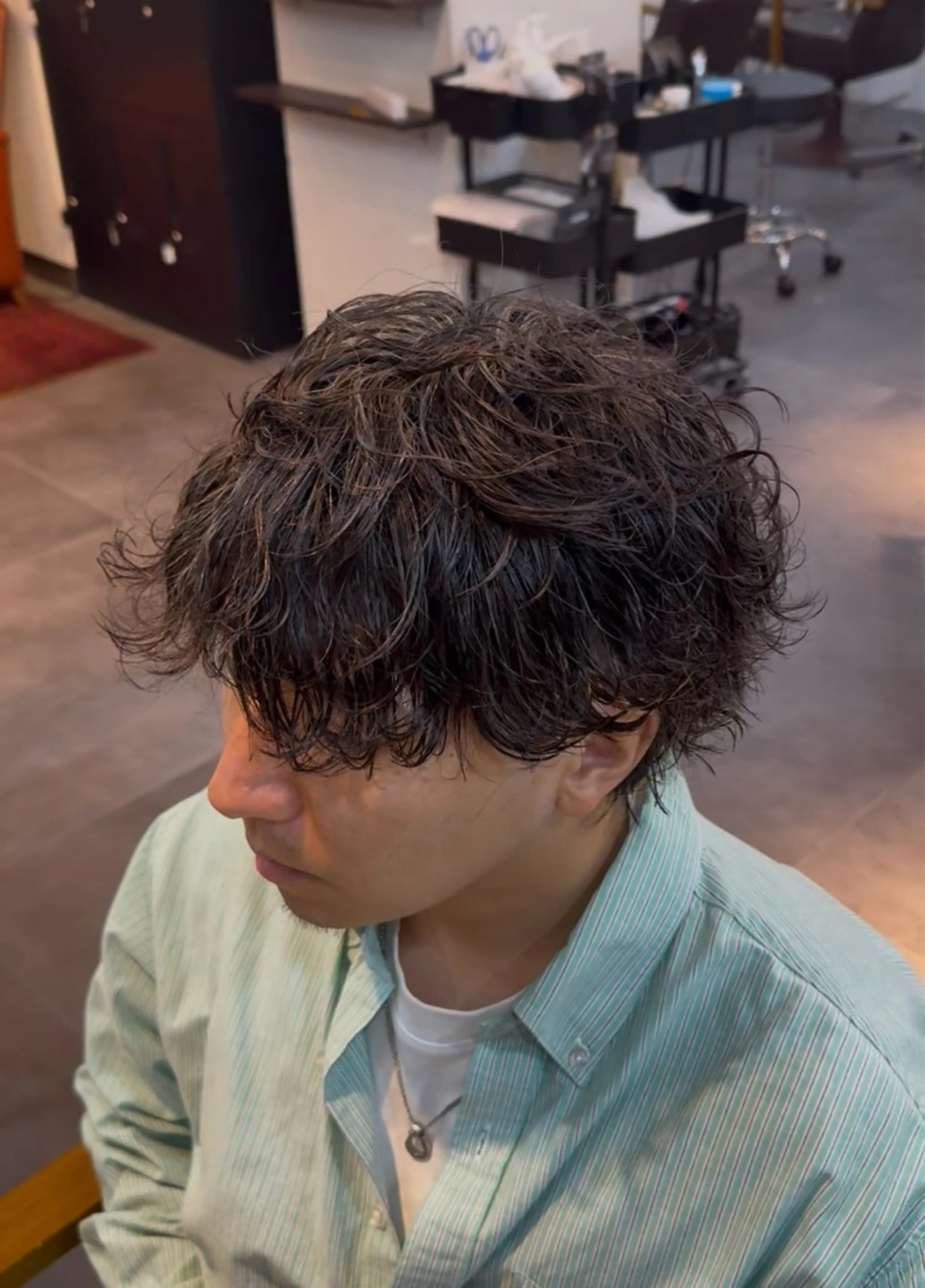 ショート パーマ メンズ カット パーマ HRABRA ゆづきのヘアスタイル