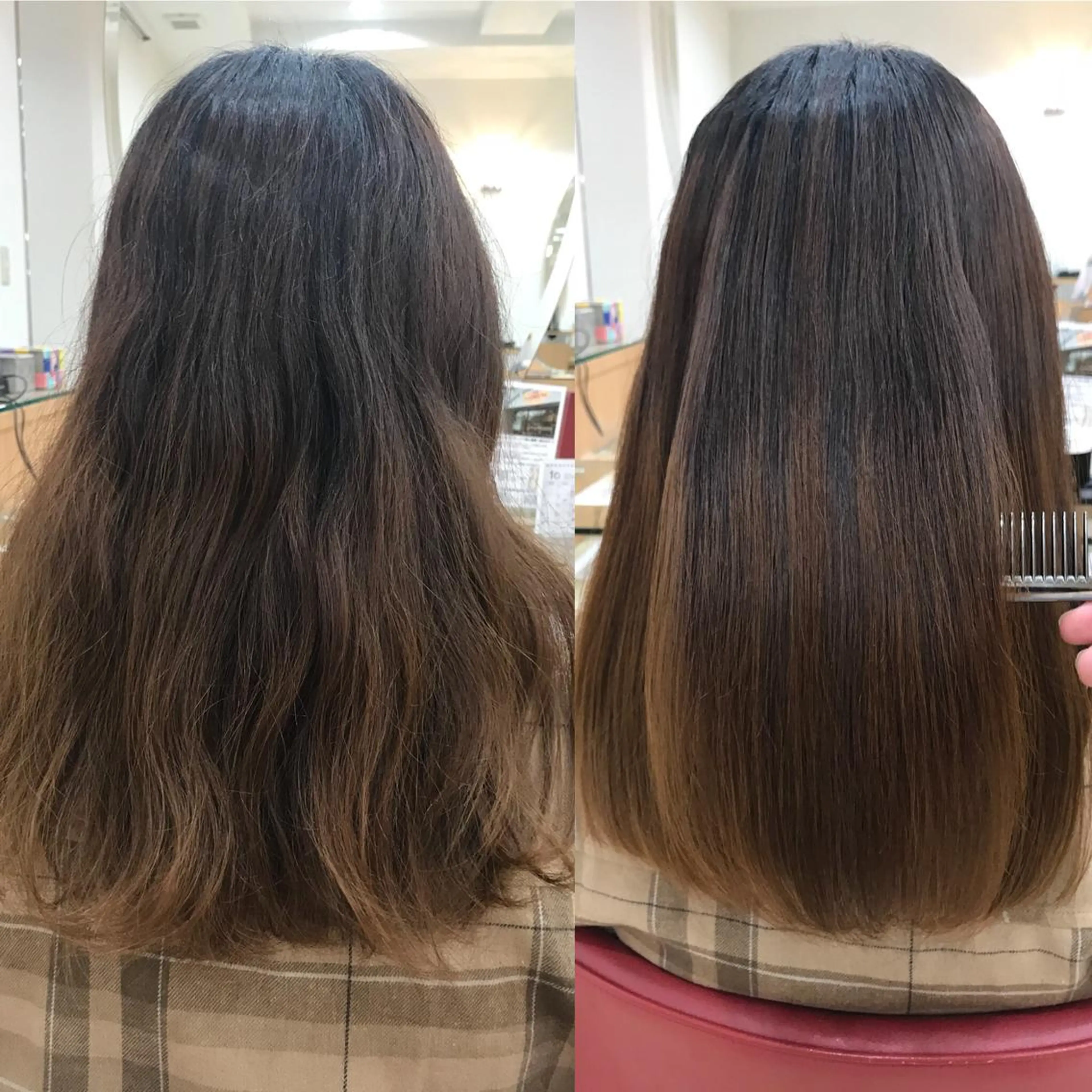 セミロング ✨艶ブリーチカラー ✨四ノ宮裕己のヘアスタイル