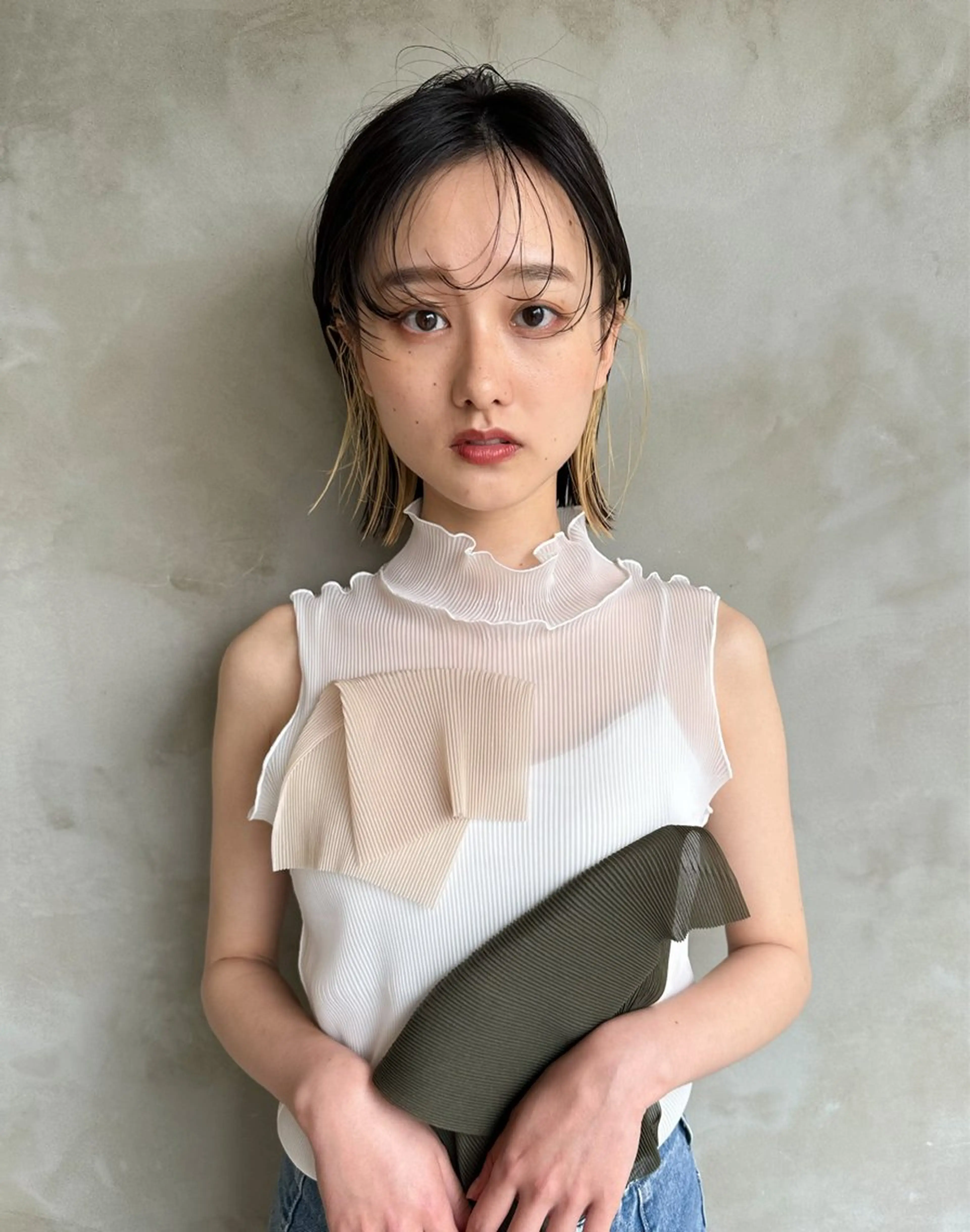 ミディアム カラー 山田 裕介のヘアスタイル