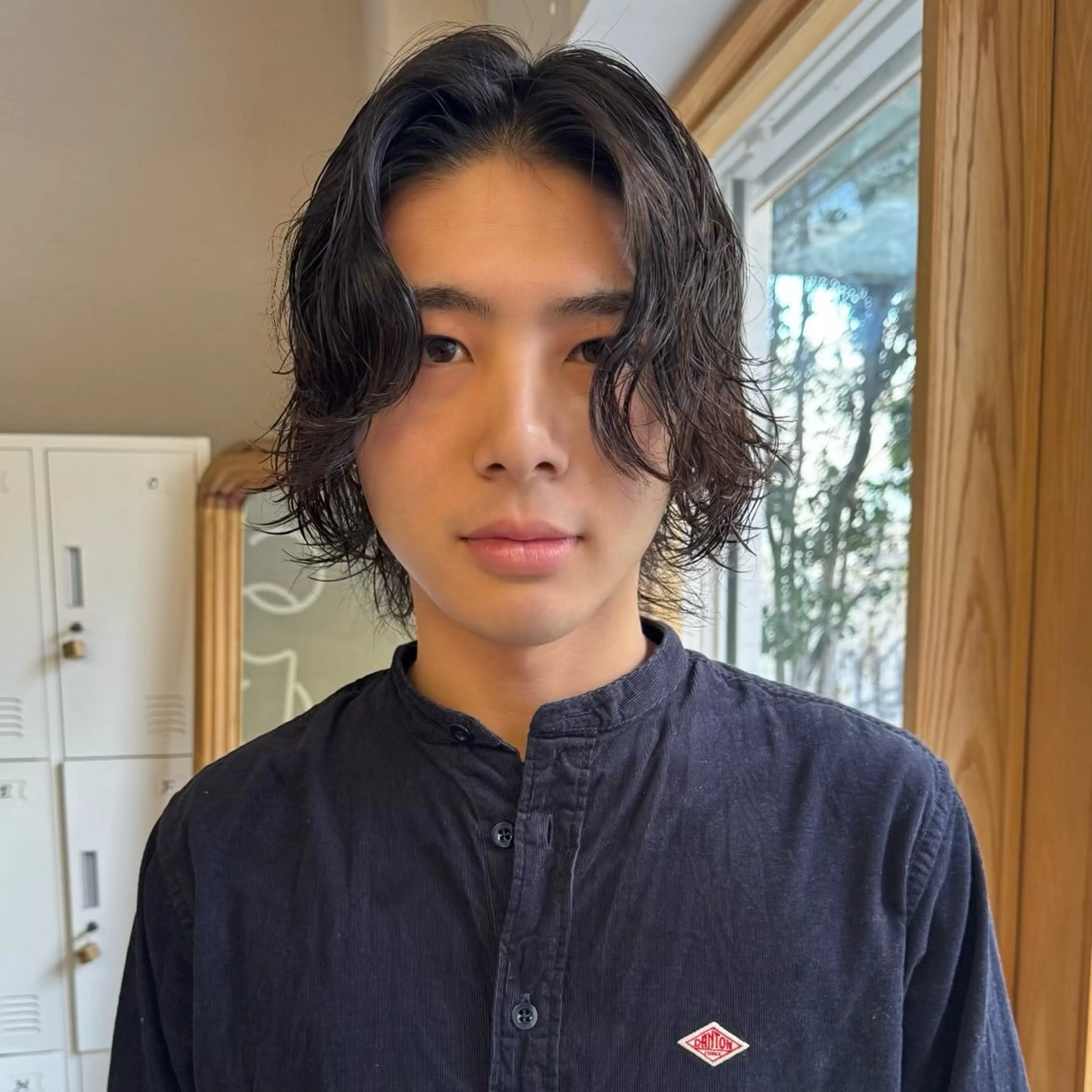 ミディアム パーマ メンズ カット パーマ トリートメント cope'u  emu所属・cope'u moneのヘアスタイル