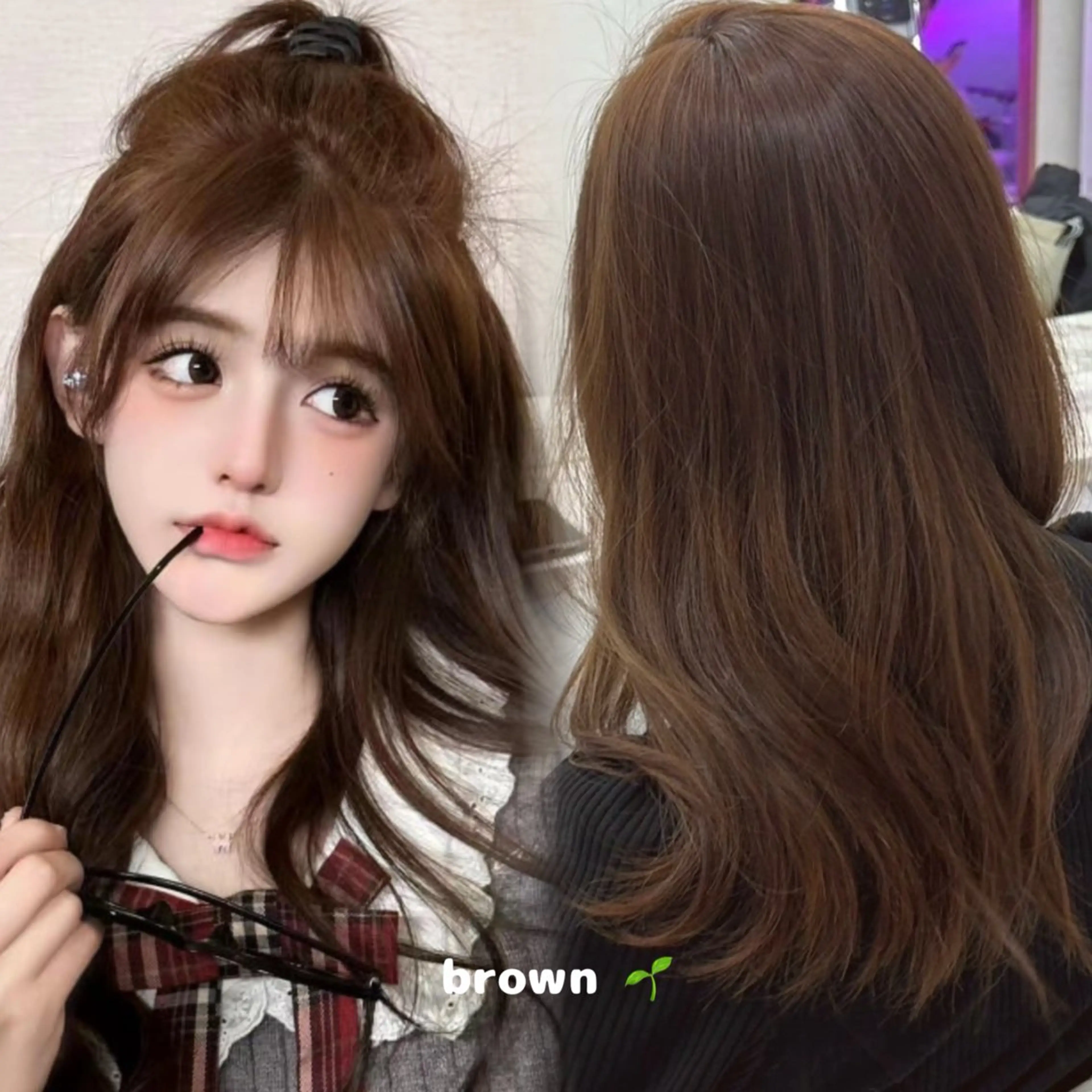 ミディアム ヘアカラー ワンホンヘア💖 ユキのヘアスタイル