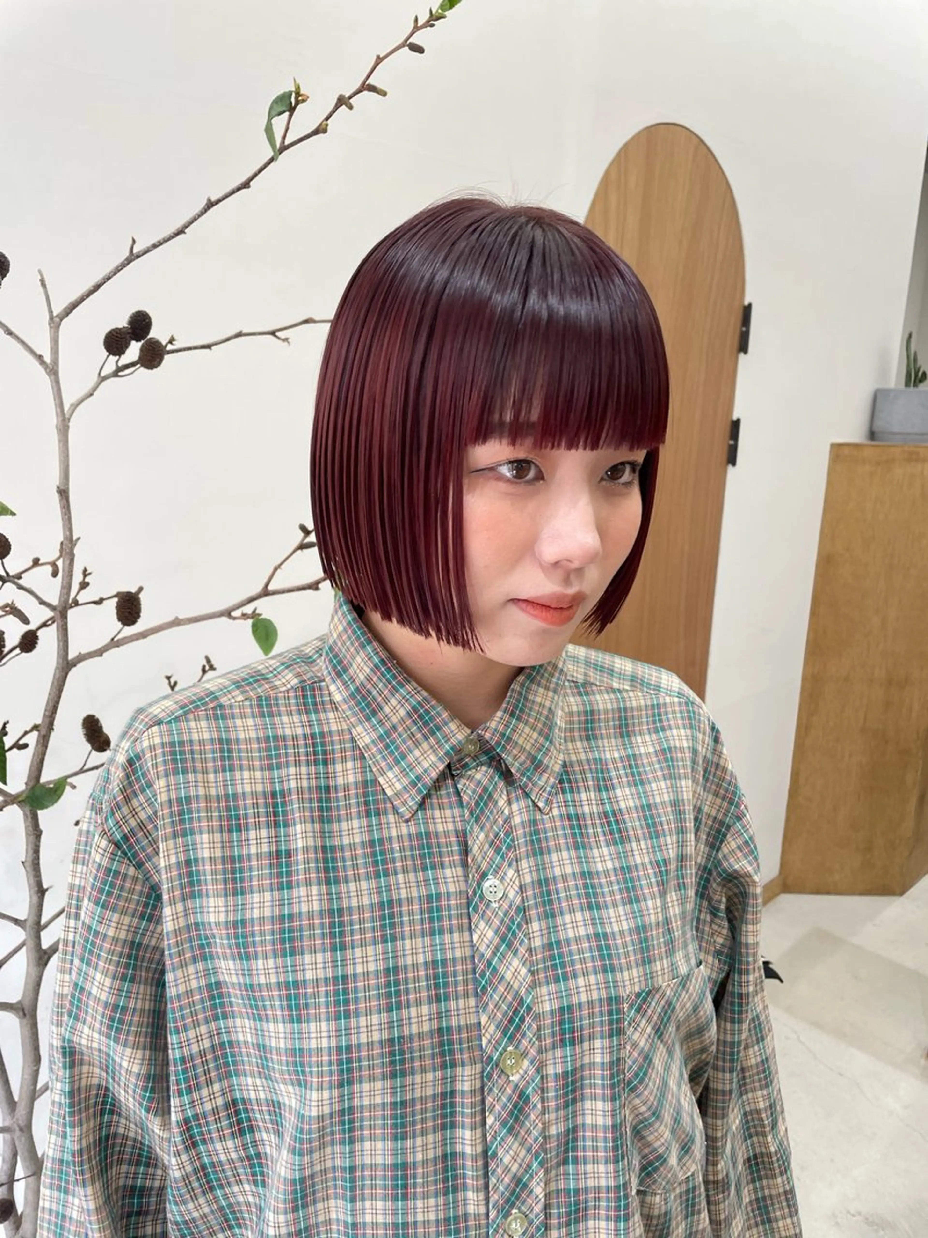 ミディアム カラー パーマ メンズ カット ヘアカラー トリートメント tatsumi/ボブ ウルフ/レイヤーのヘアスタイル