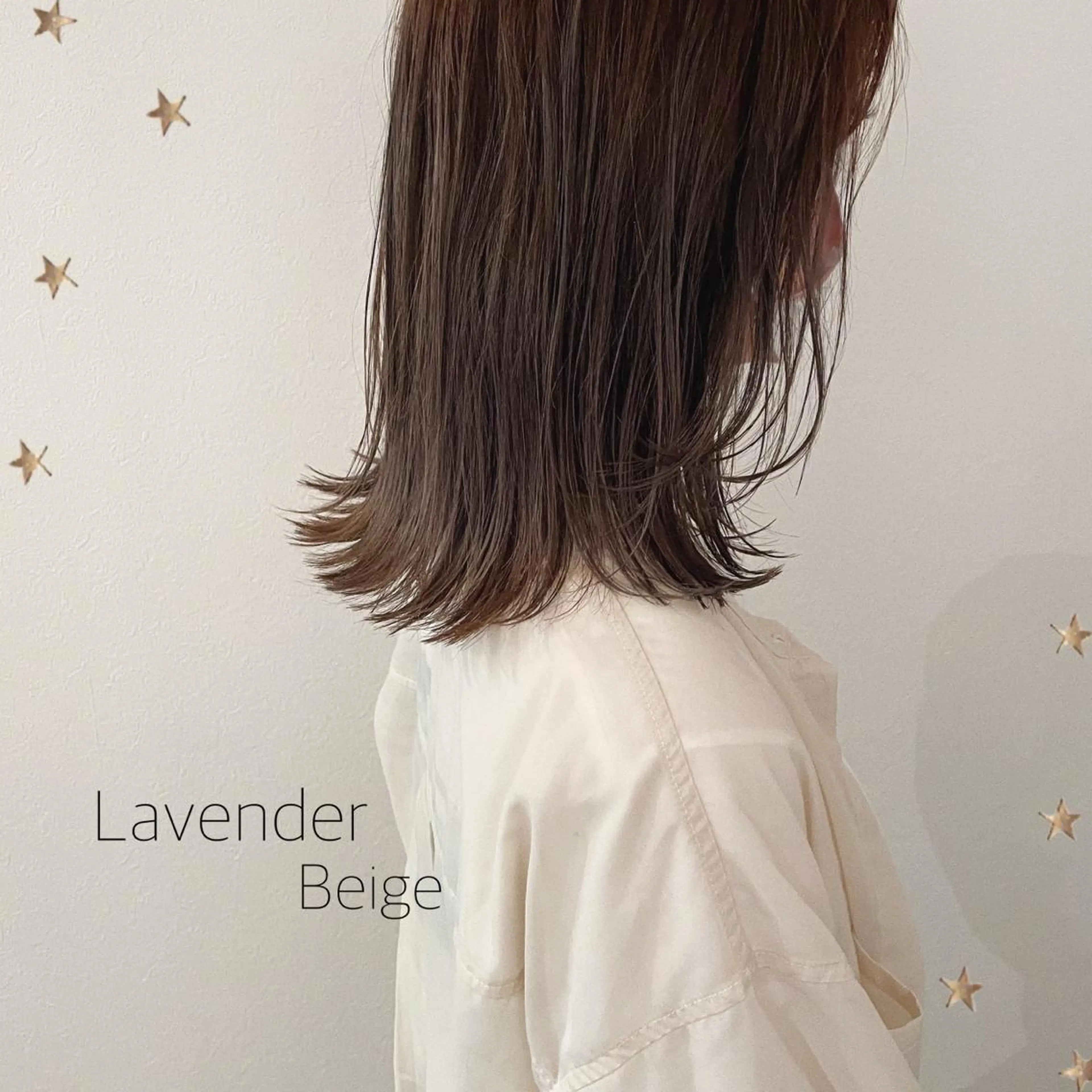 ミディアム カラー カット ヘアカラー 市川 千夏のヘアスタイル