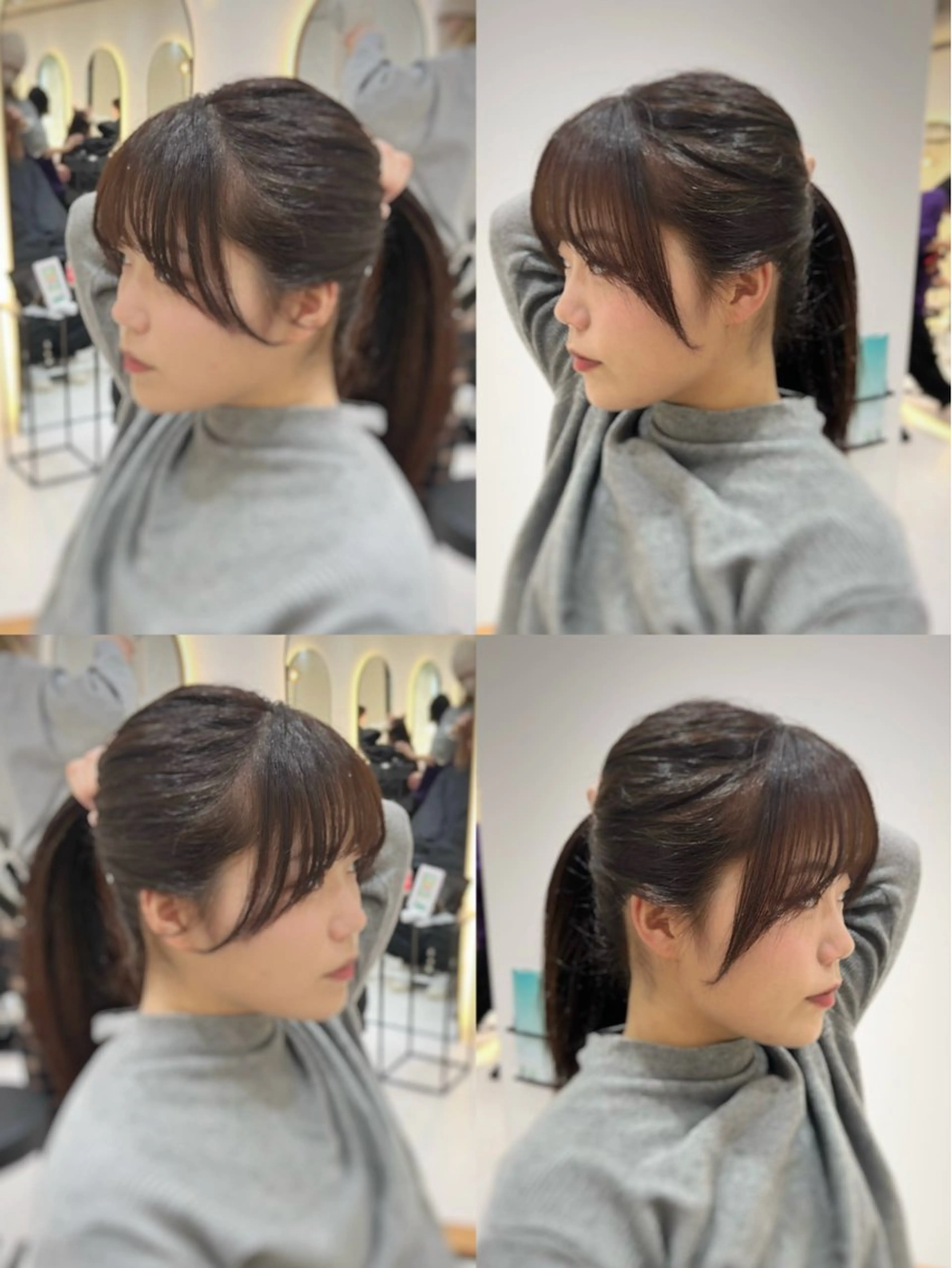 ロング カラー カット ヘアカラー トリートメント 🌿海山龍馬🌿前髪 /顔まわり/レイヤーのヘアスタイル