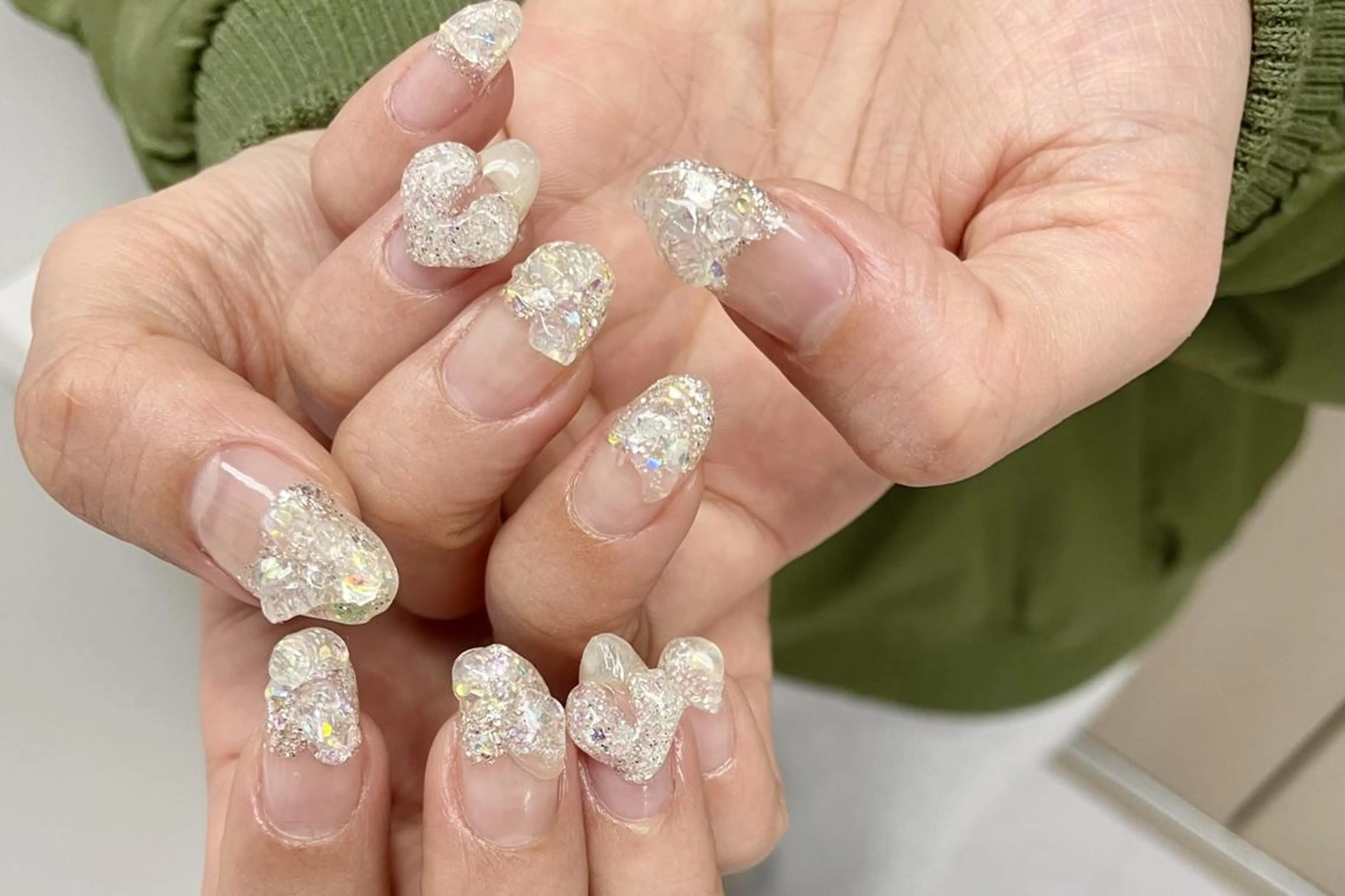 ネイル ハンドネイル 大阪福島韓国束感まつ げ Sayaka🤍のマツエク・マツパデザイン