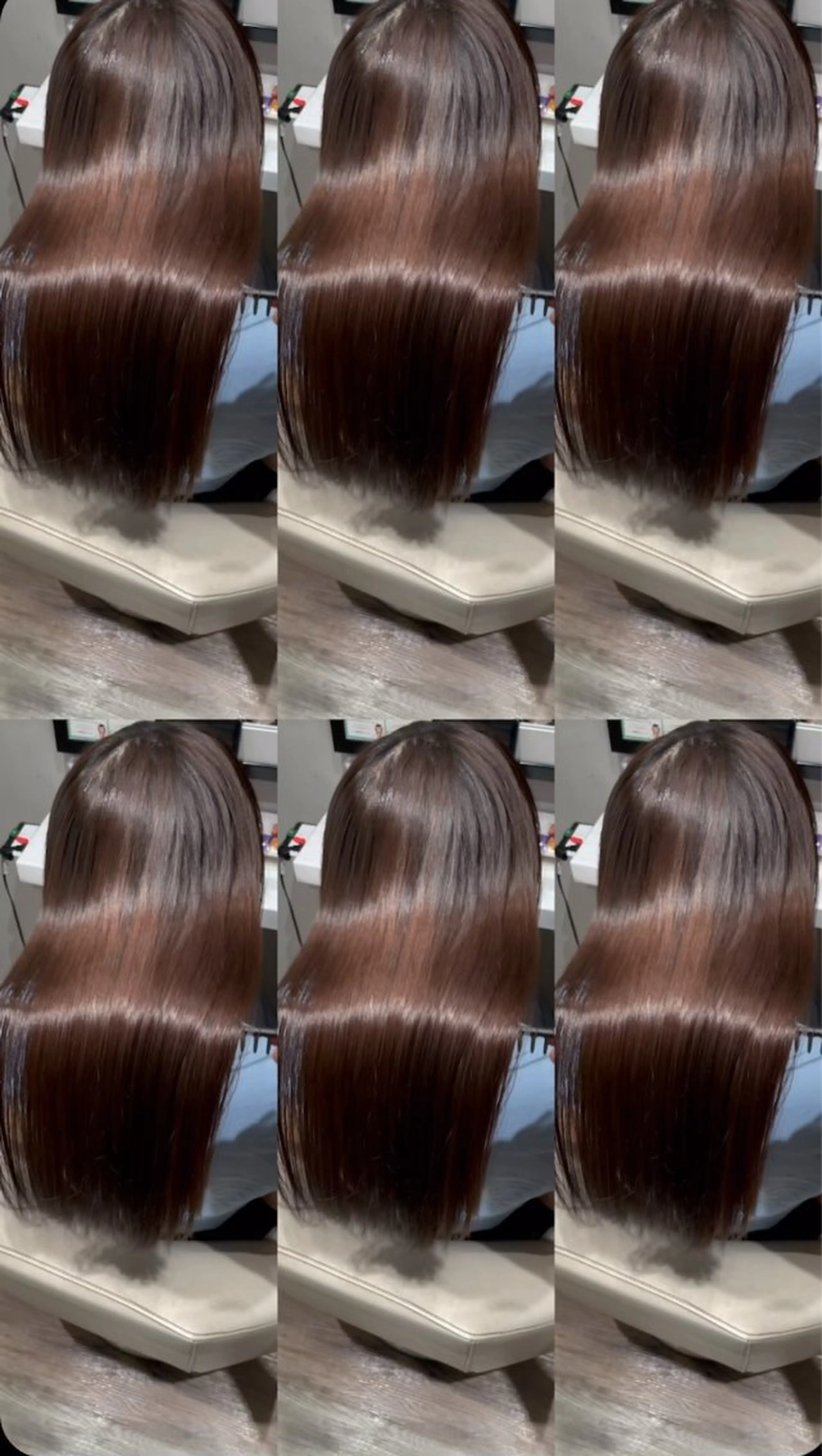 ロング パーマ 伸ばしかけ 髪質改善 縮毛矯正 カット 縮毛矯正 トリートメント k-twoたき✨艶感 カラー/美髪矯正のヘアスタイル