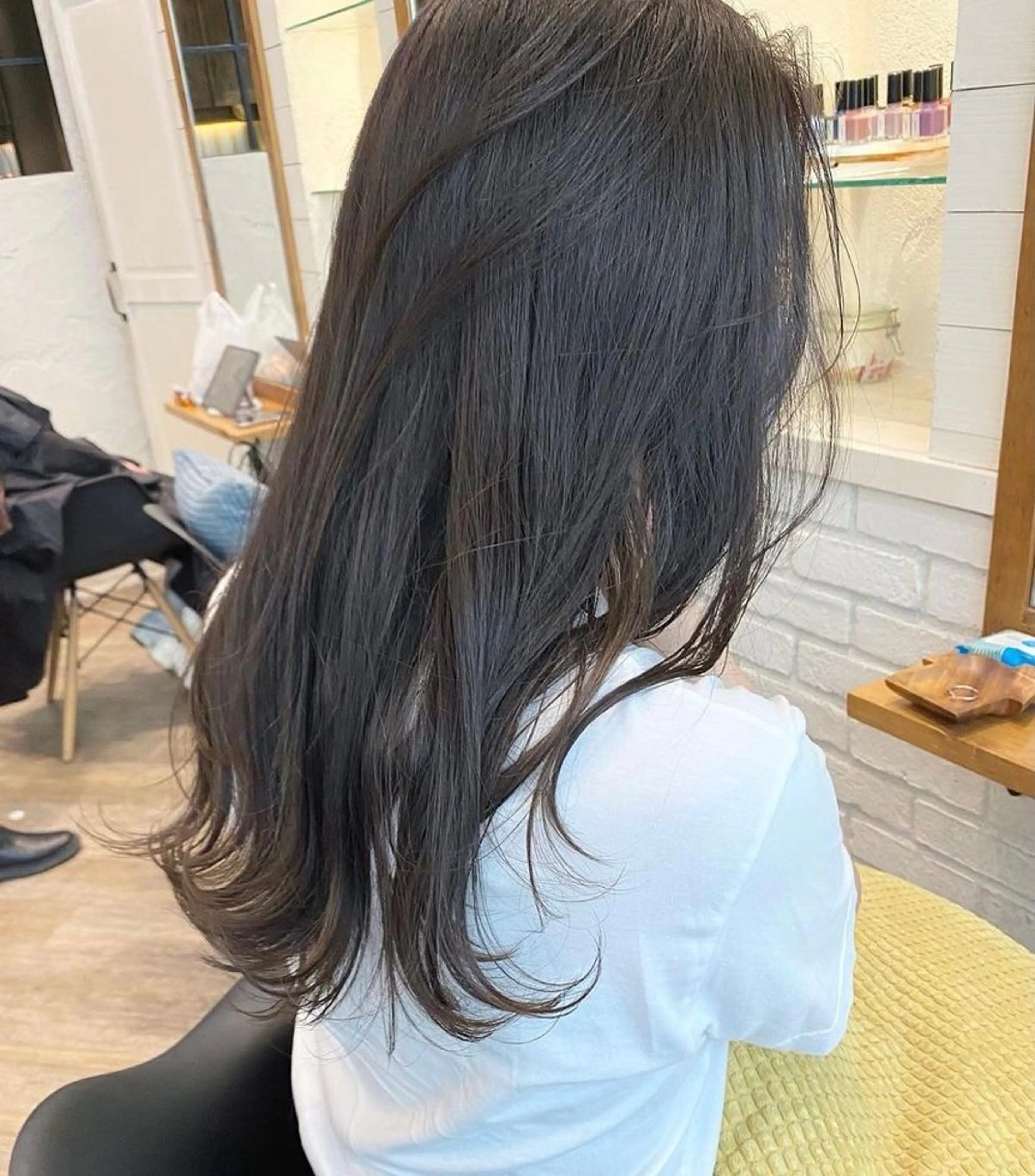 ロング カラー ブルーカラー ブルーグレー ブルーグレージュ グレージュ 🌟アレンジが似合う カラー🌟Rumiのヘアスタイル