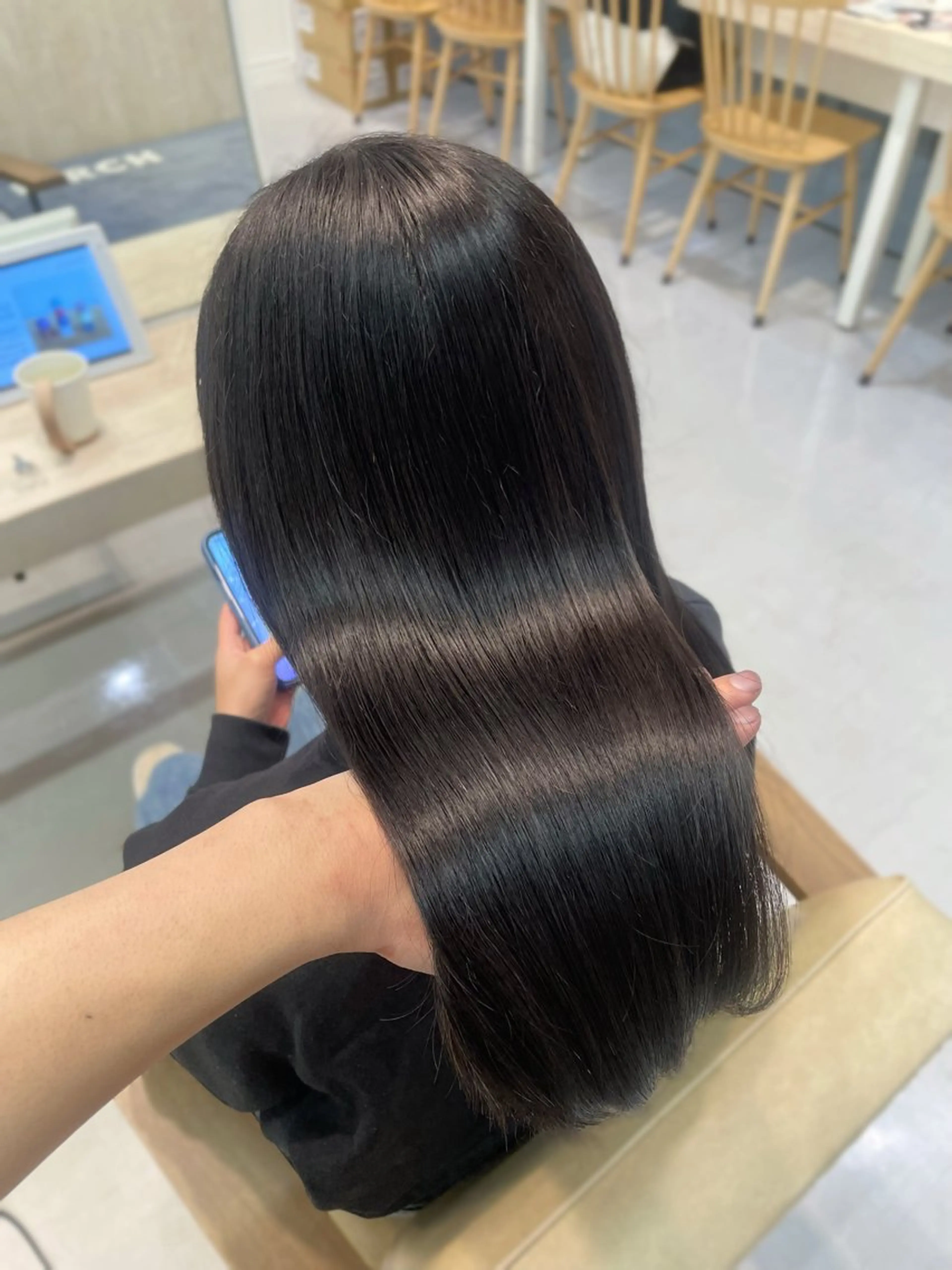 ロング カット ヘアカラー トリートメント かずや🍀/髪質改善 /艶髪カラー/眉毛のヘアスタイル