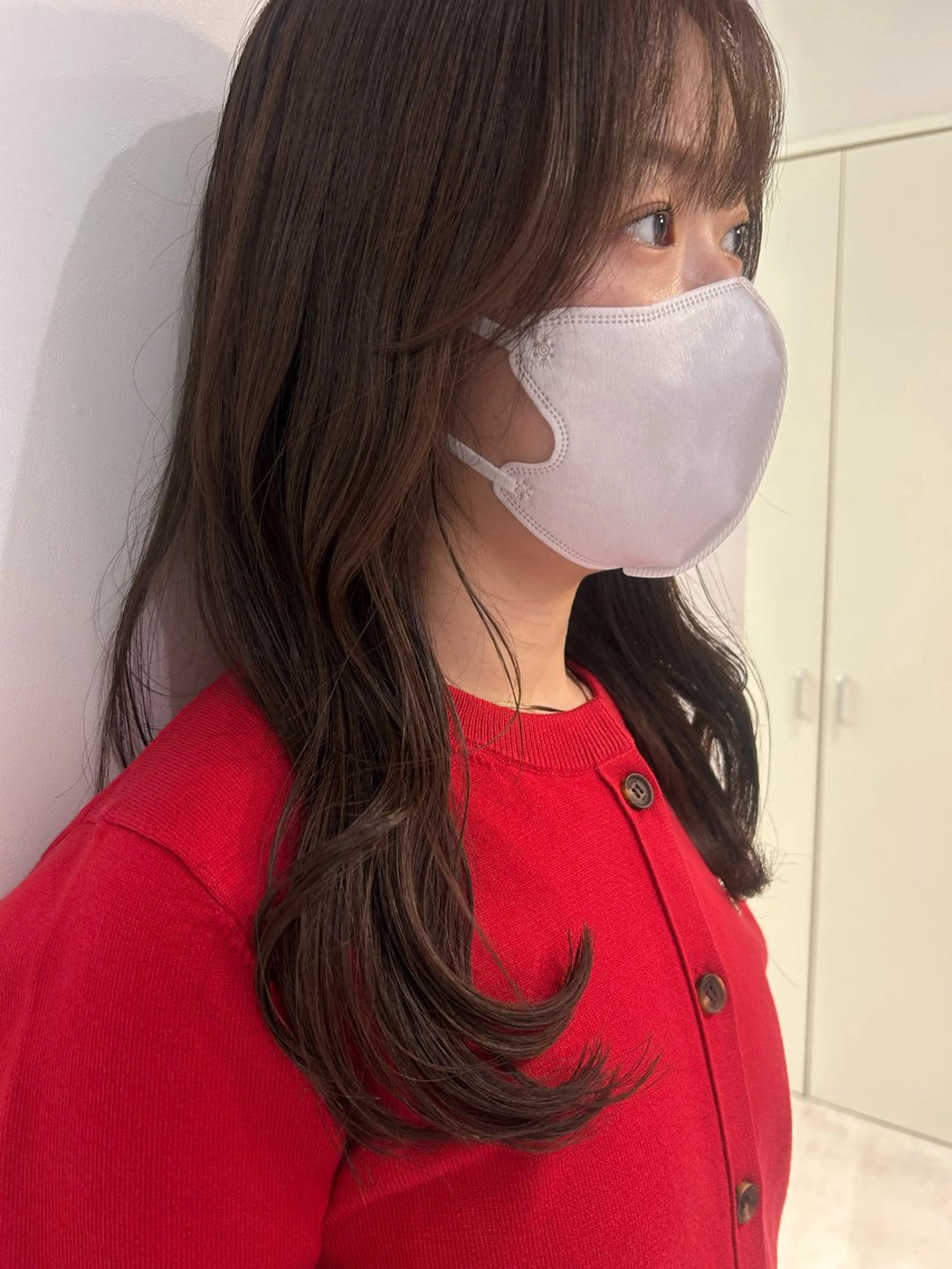 ロング カット ヘアカラー 🧸くびれヘア 🧸山形紗奈のヘアスタイル