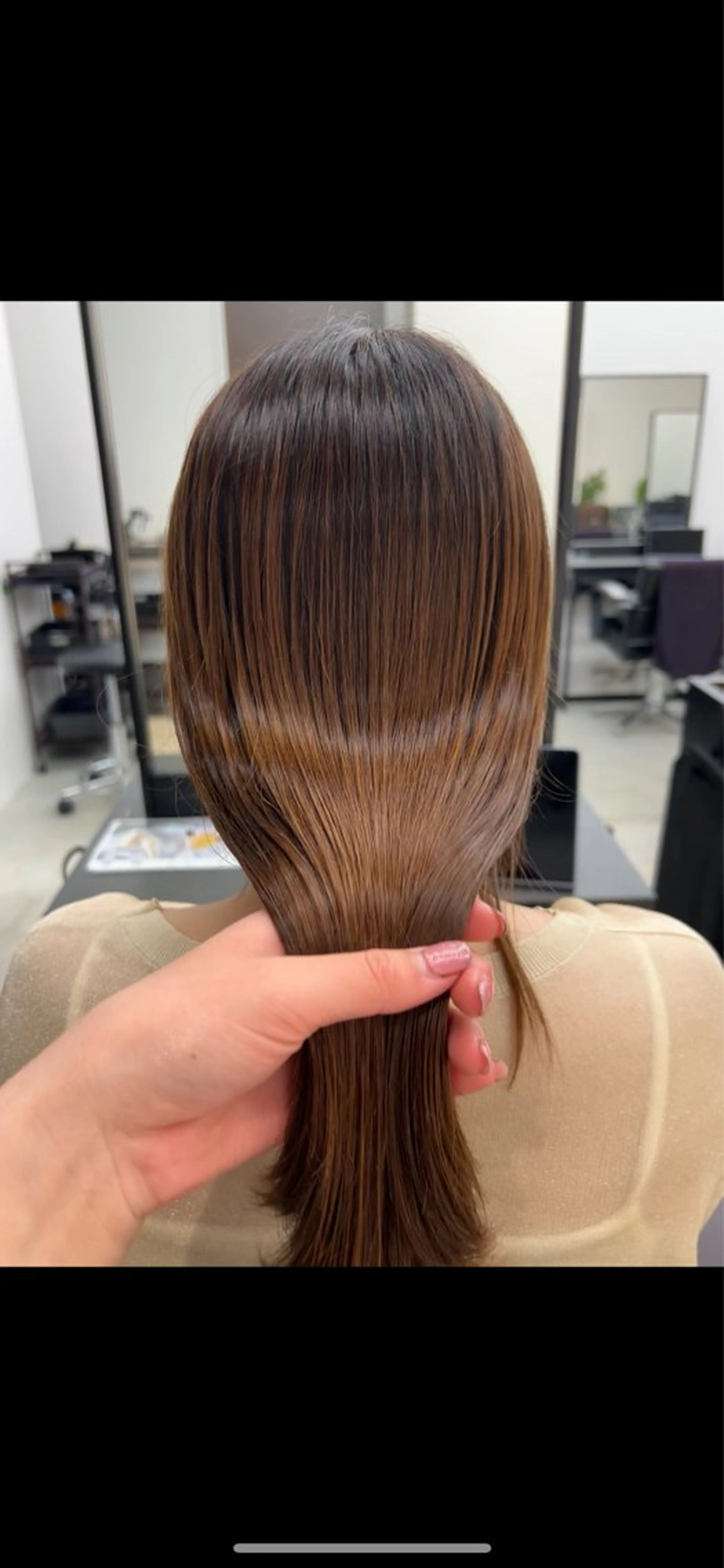 ロング 縮毛矯正 縮毛矯正 ボブ/暖色カラー 🎧 kei 🎀のヘアスタイル