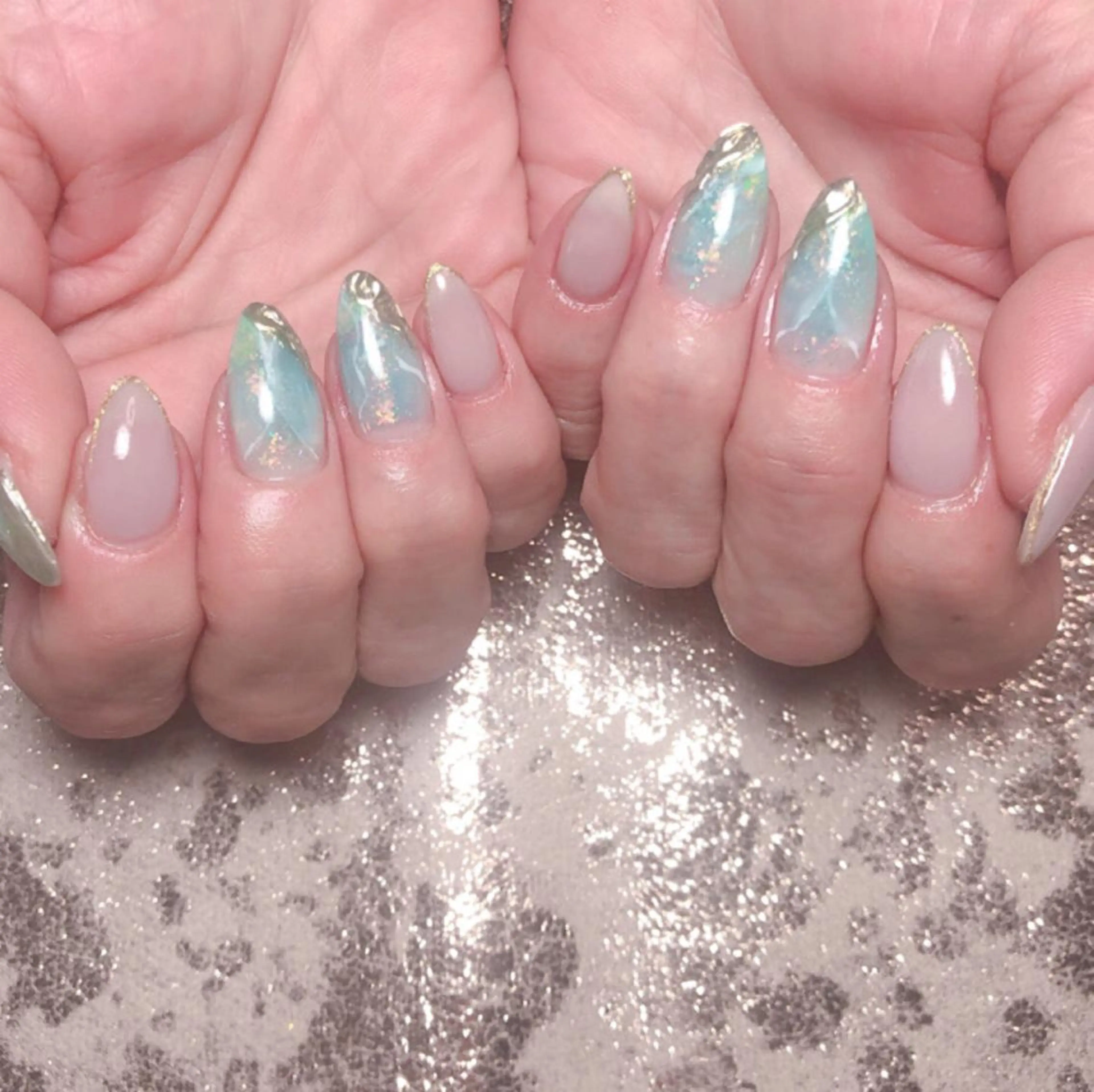 ネイル ラメ(グリッター) DollyGirl KYOKOのネイルデザイン