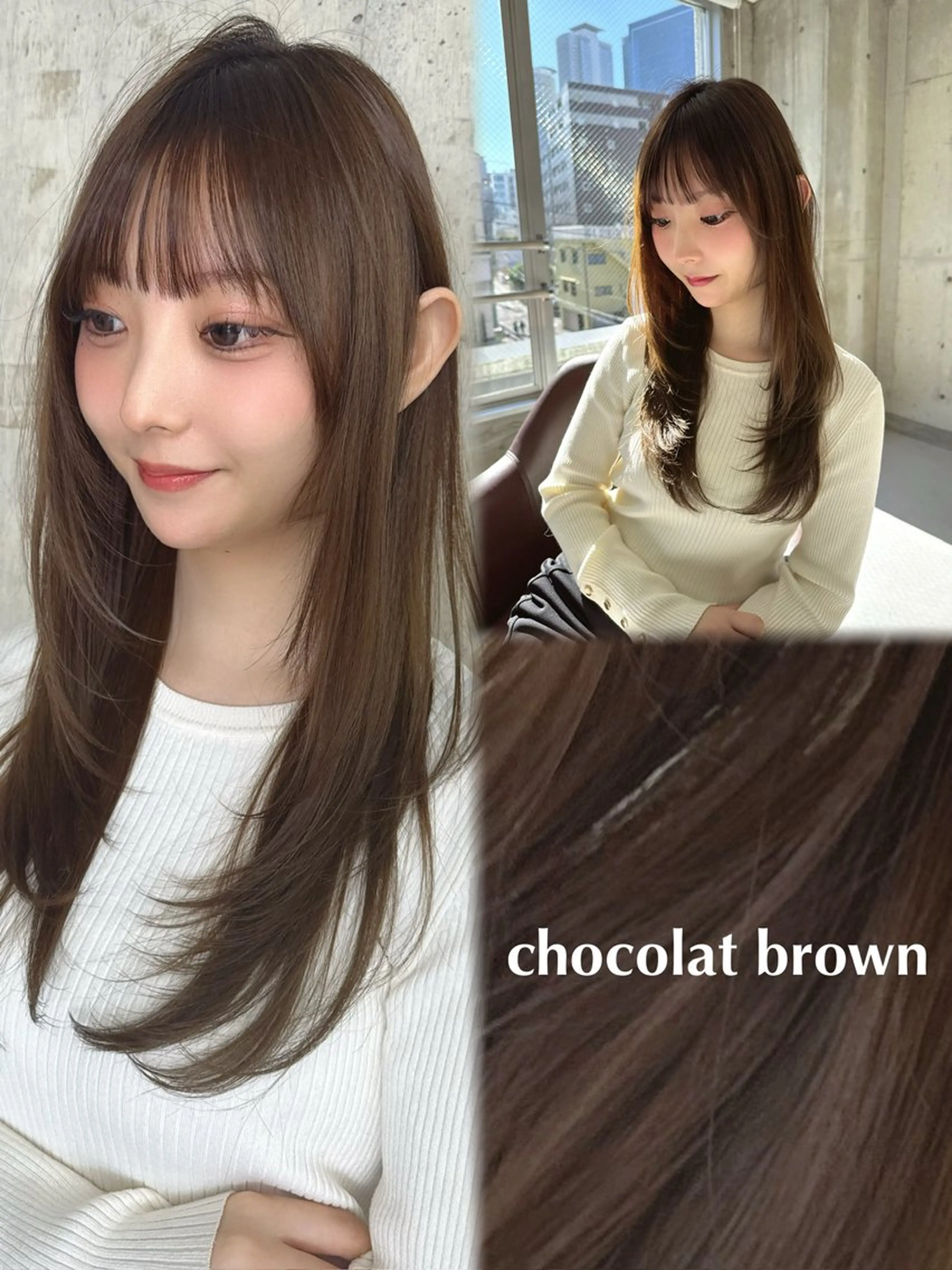 ロング カラー ヘアカラー 金山/ブリーチなし/ 透明感/ボブ/ゆうきのヘアスタイル