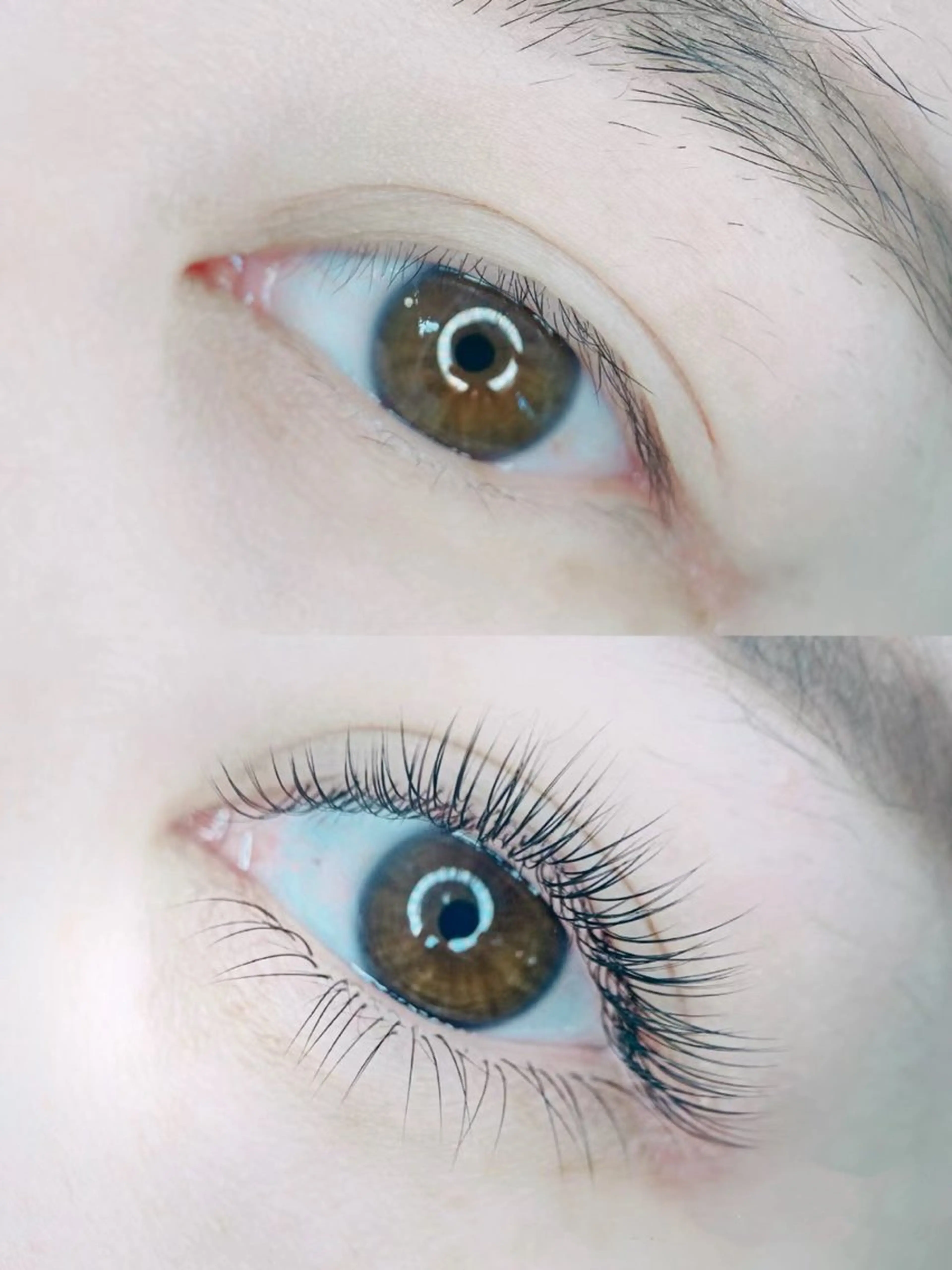 マツエク・マツパ バインドロック カラーマツエク フラットラッシュ ナチュラル パリジェンヌラッシュリフト YK• マツエクサロンのマツエク・マツパデザイン