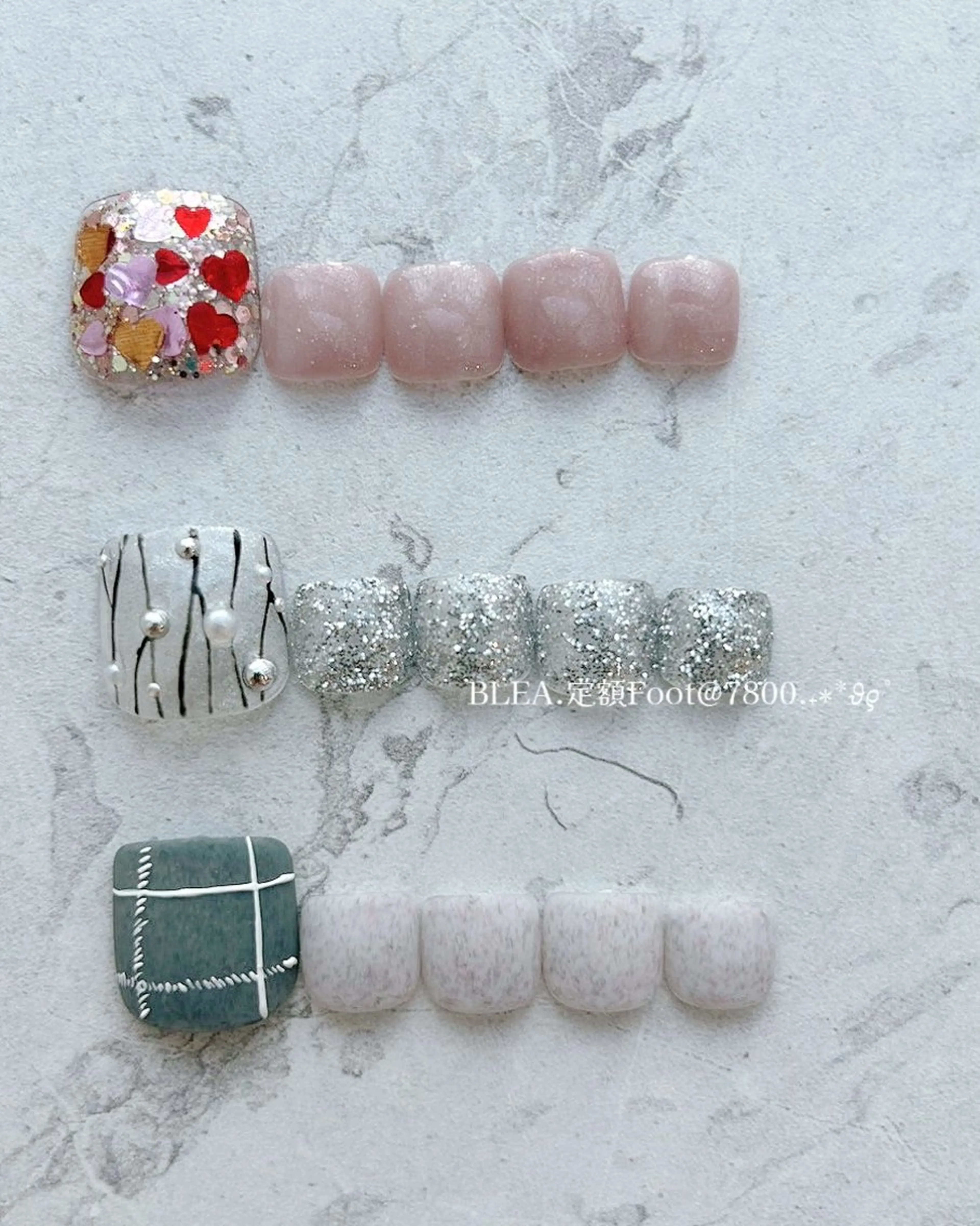 ネイル アートネイル ワンカラーネイル フットネイル BLEA.所属・ネイルサロン BLEA.まみのネイルデザイン