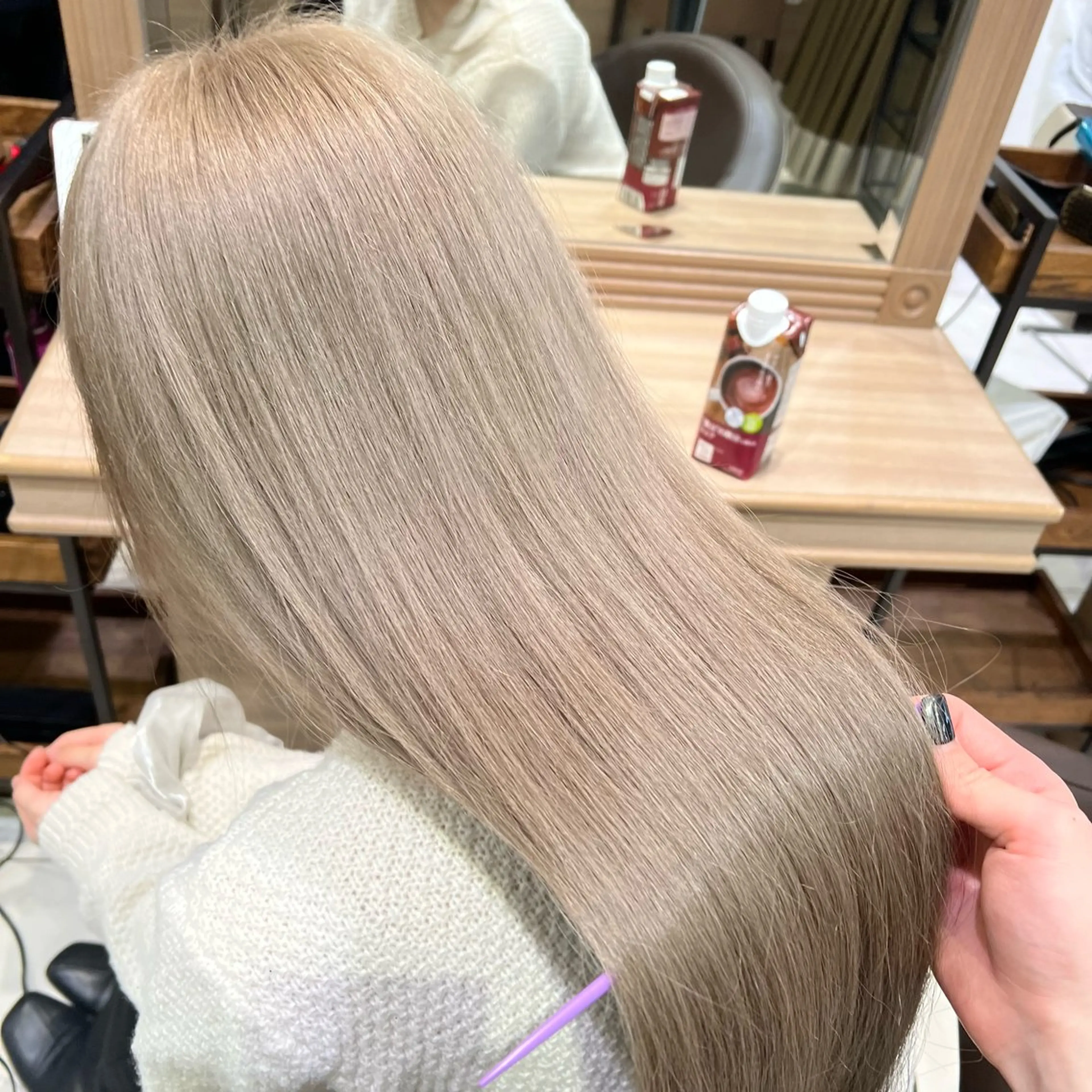 ロング カラー ヘアカラー トリートメント ブリーチ/デザイン 💎ryuyaのヘアスタイル