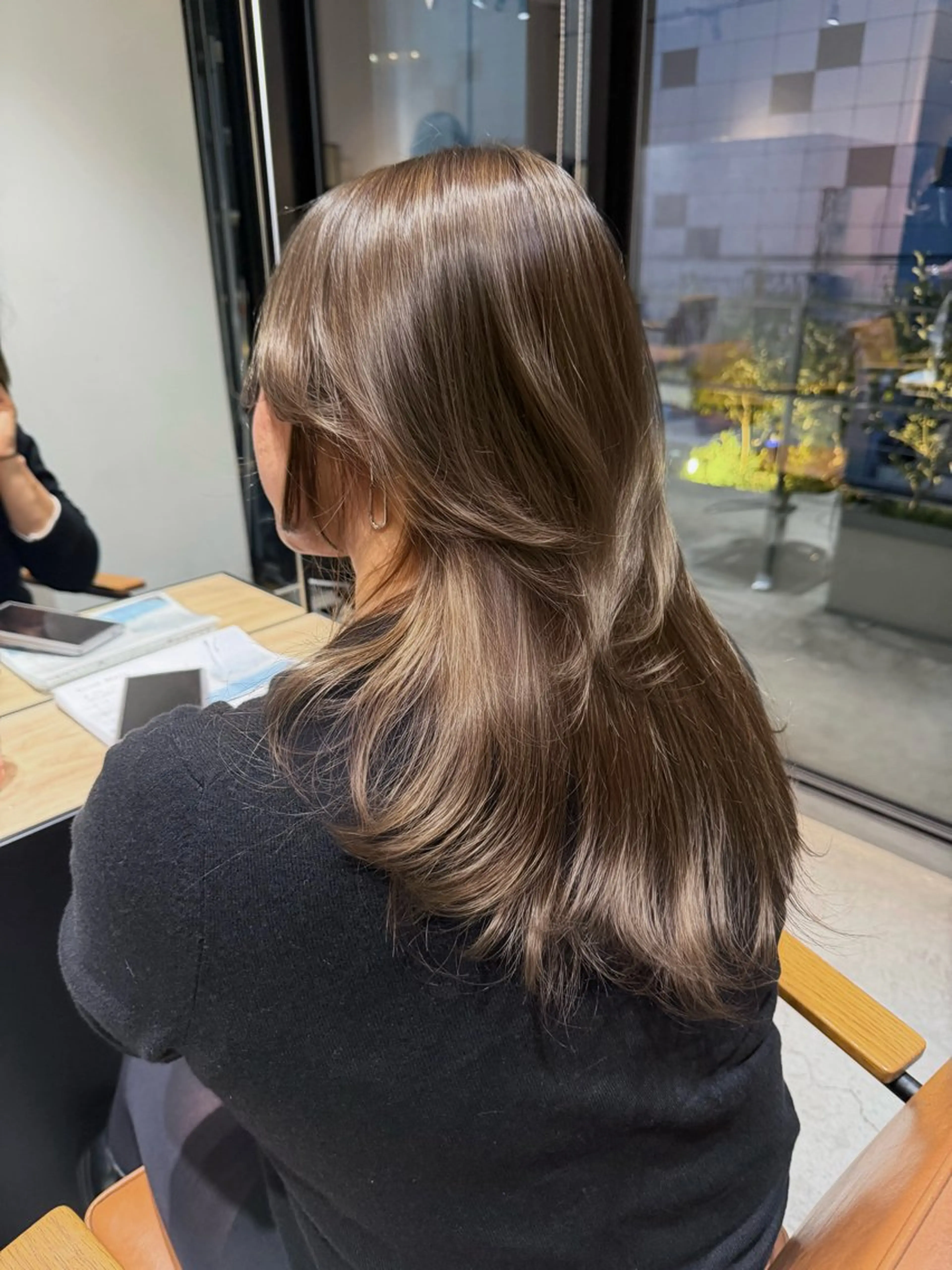 ロング カット ヘアカラー Ria／透明感カラー ／レイヤー／ボブ🌸のヘアスタイル