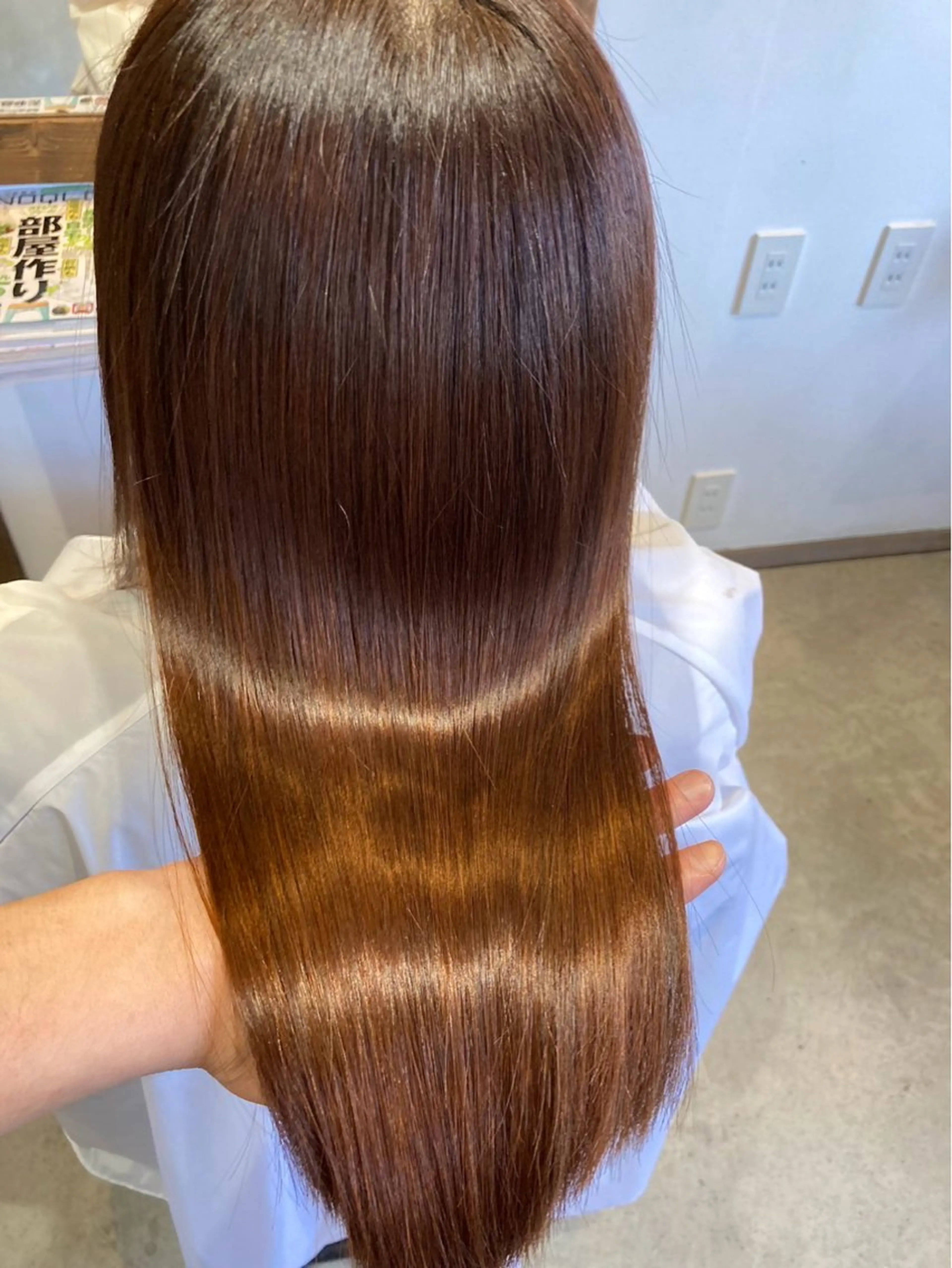 【スタイルチェンジ】ナチュラルストレートエステ（縮毛矯正）＋15cm以上カット＋トリートメントの写真