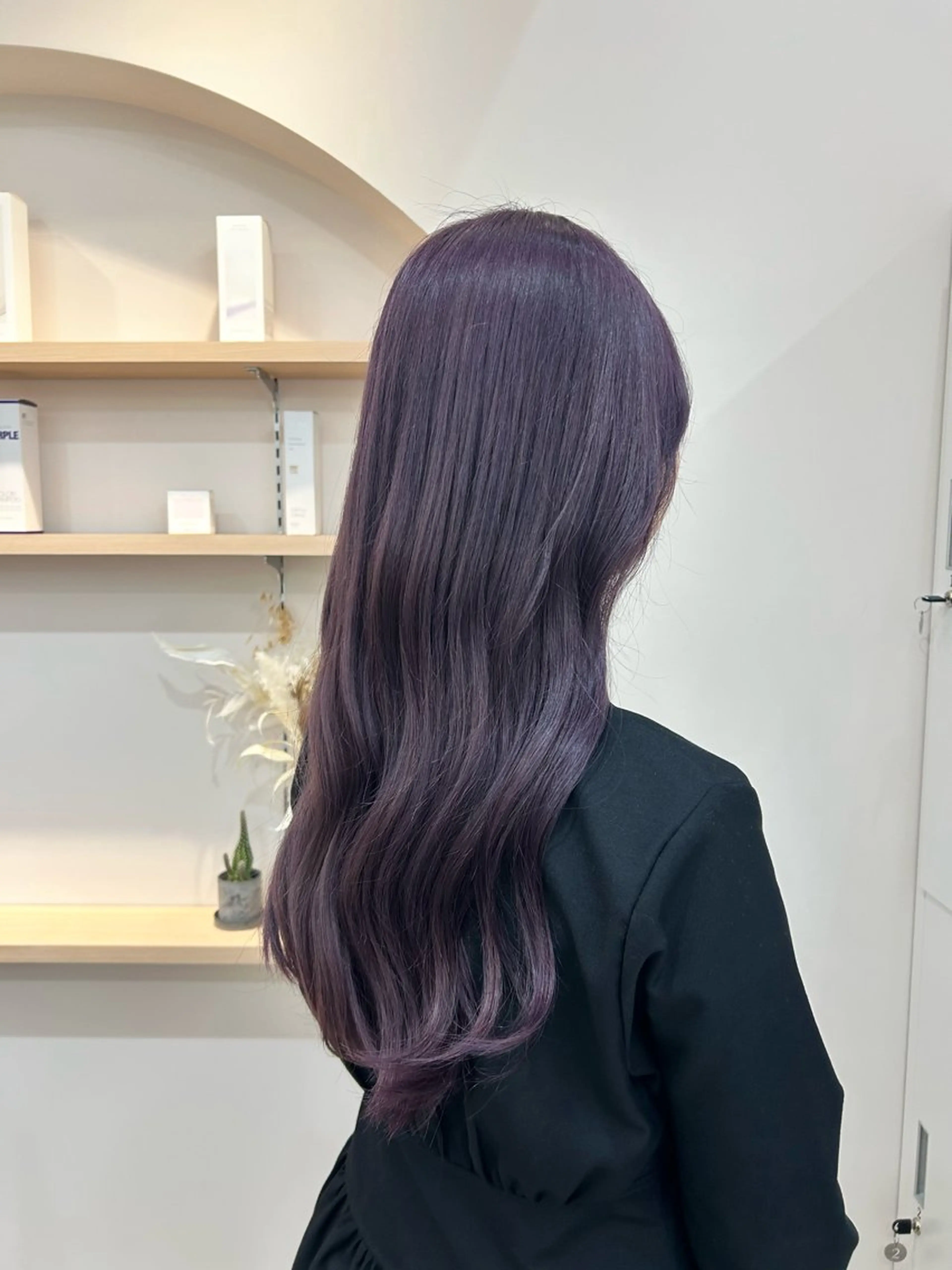 ロング カラー ブリーチ パープルカラー ヘアカラー トリートメント 透明感/ダブルカラー /🌸ERI🌸のヘアスタイル