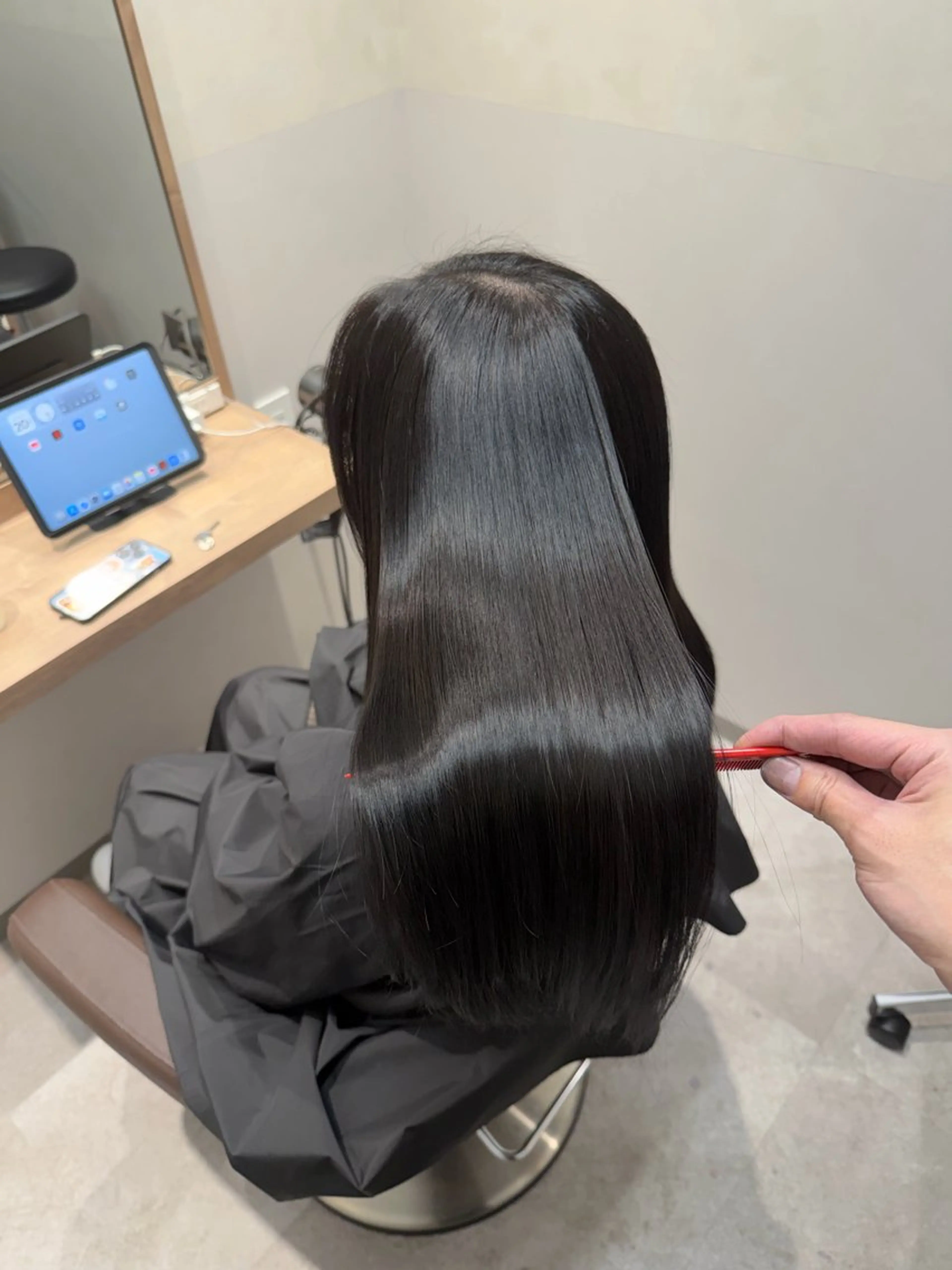 ロング カット 縮毛矯正 トリートメント SALOWIN 栄３丁目店所属・福田 修平💎 髪質改善/美髪矯正のヘアスタイル