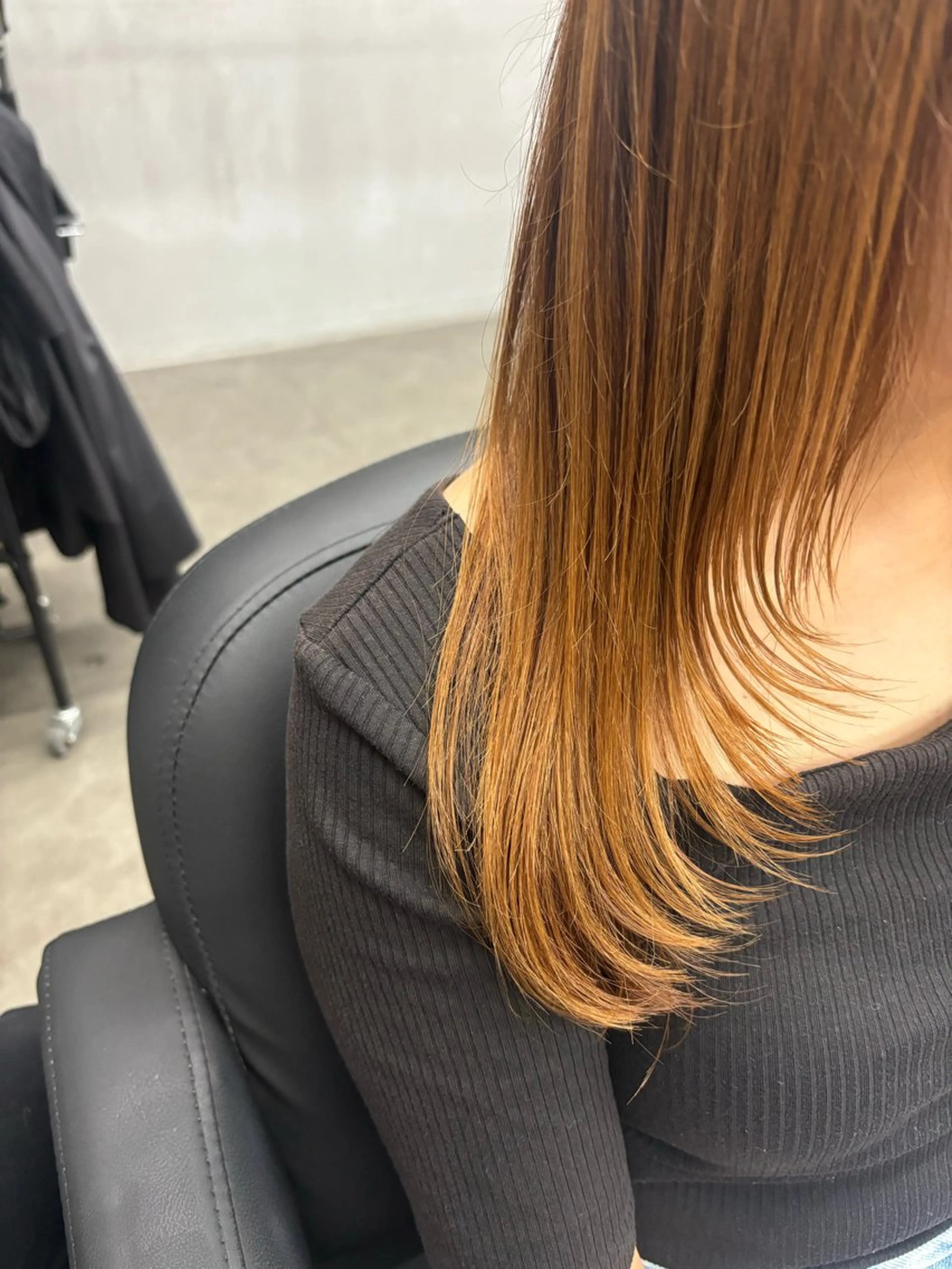 セミロング 顔周りカット レイヤーカット ゆりか /透明感カラーのヘアスタイル