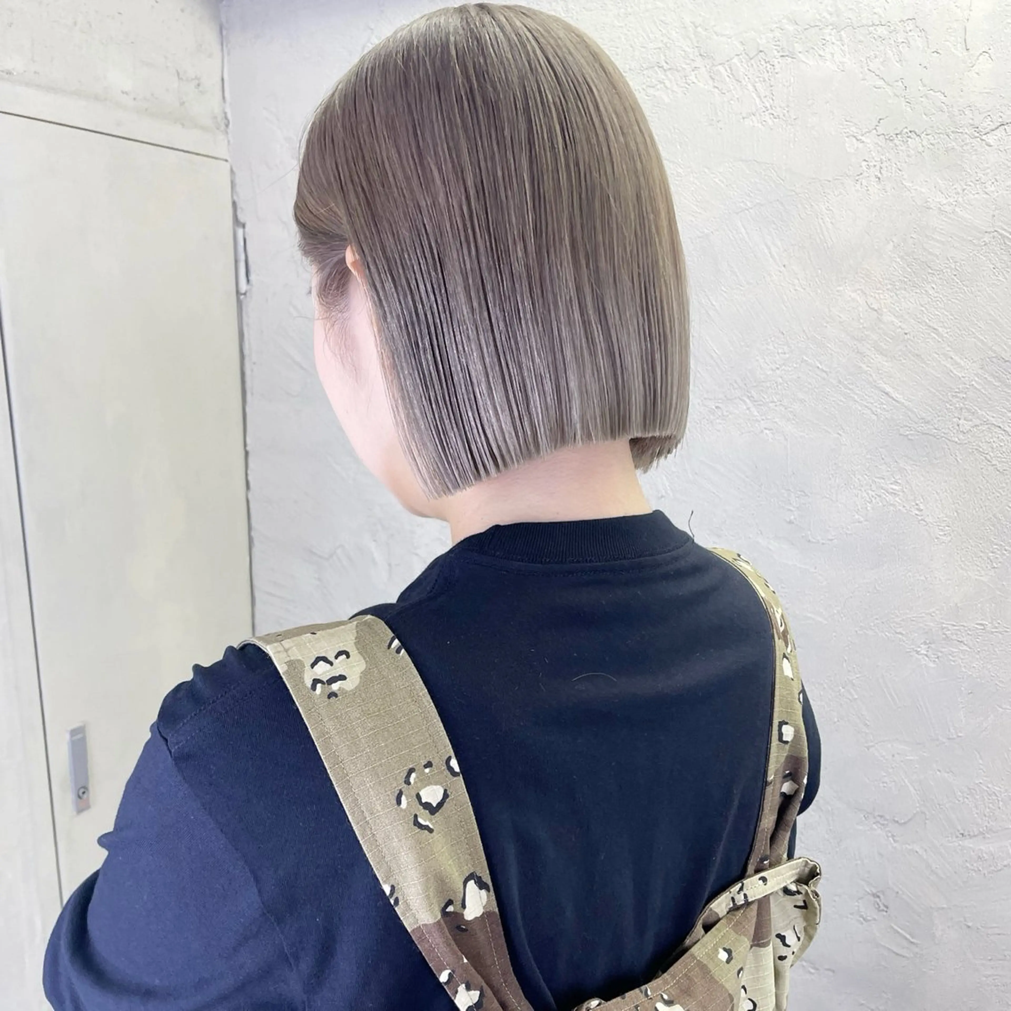 ショート カラー グレージュ ミルクティーグレージュ カット ヘアカラー トリートメント ボブ×柔らかいカラー 🌷misaki𓍼のヘアスタイル