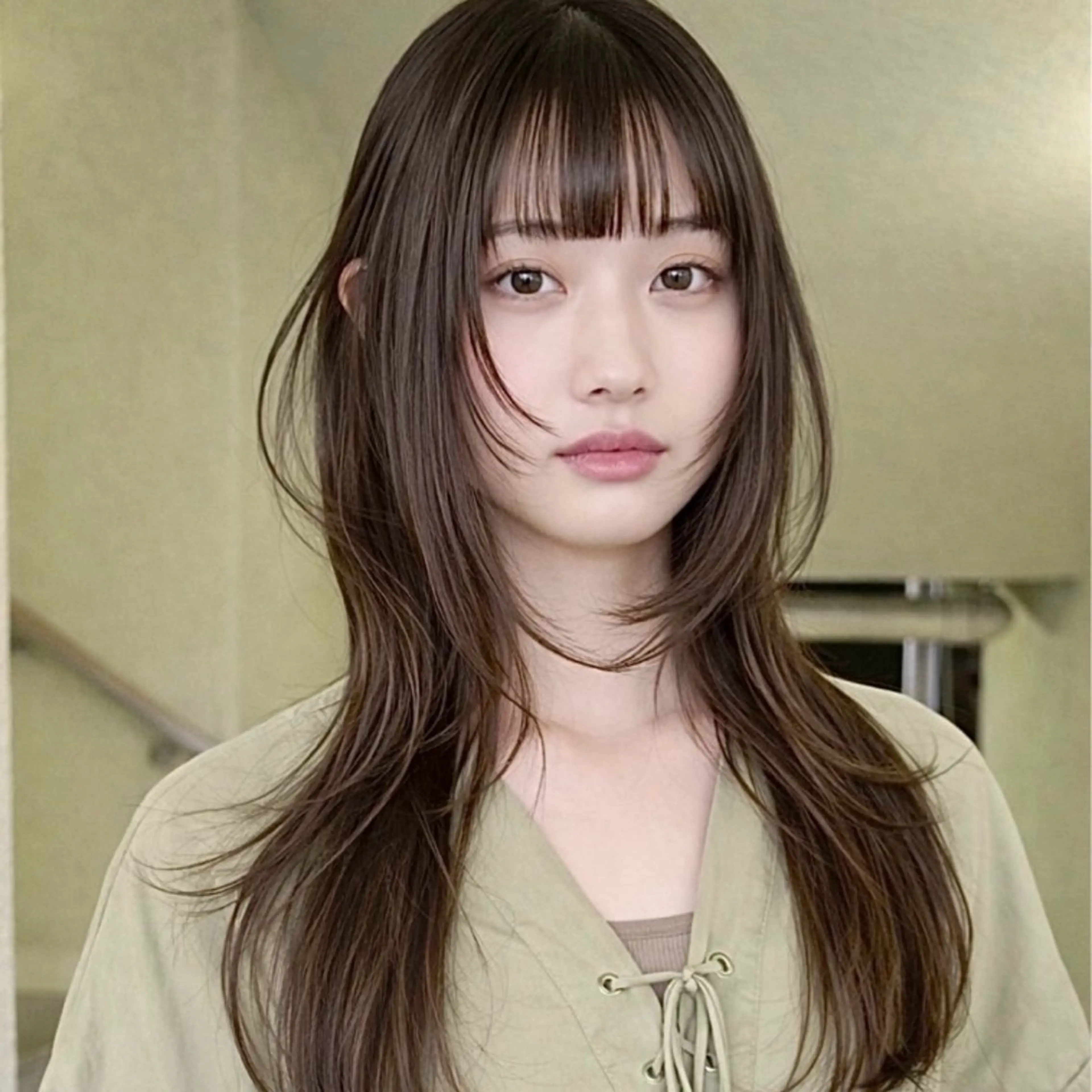 ロング カラー レイヤーカット カット ヘアカラー 縮毛矯正/レイヤー /kirara🌼のヘアスタイル