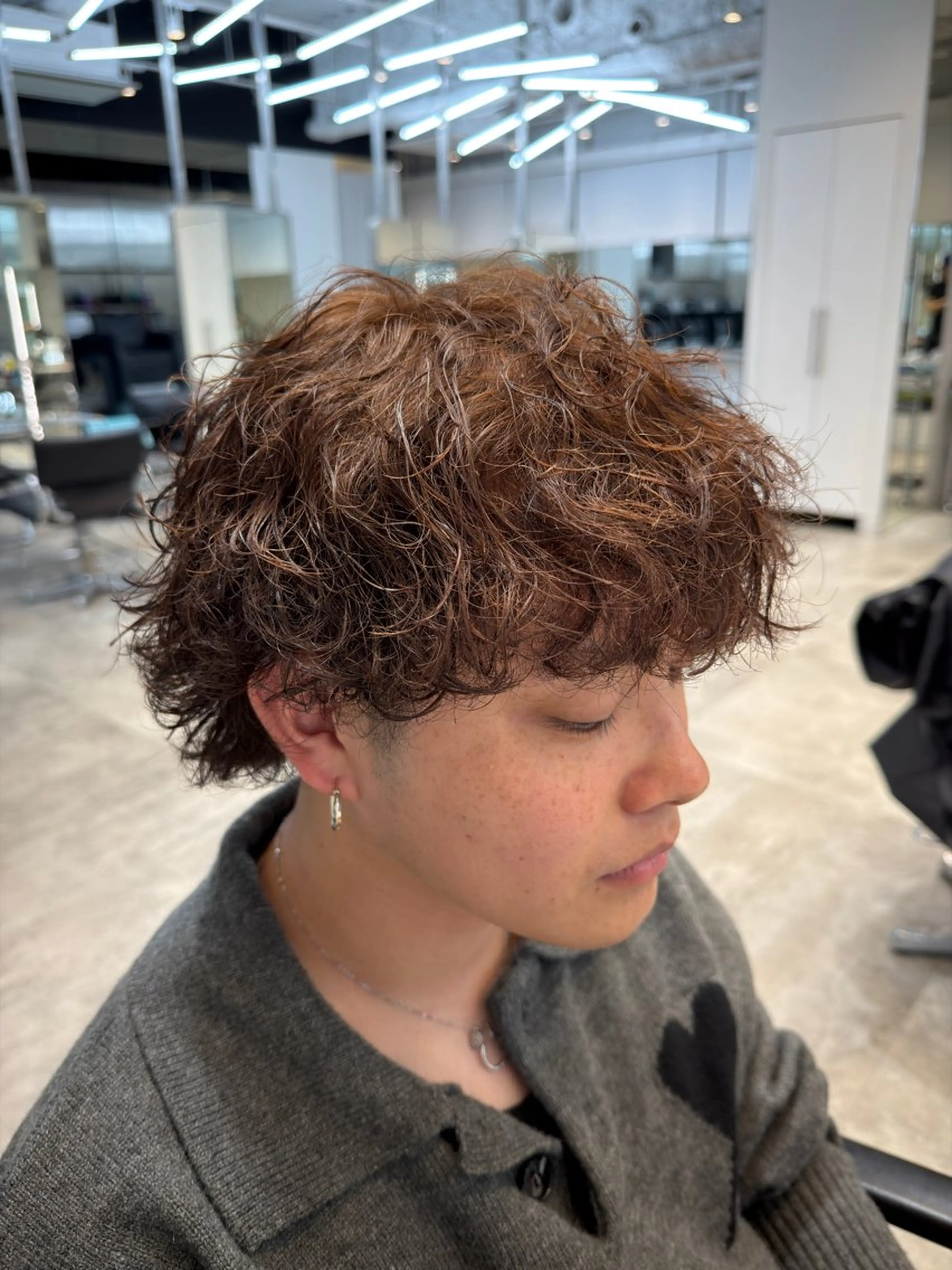 ショート カラー パーマ カット ヘアカラー パーマ fifth 児玉達哉 当日予約🙆のヘアスタイル