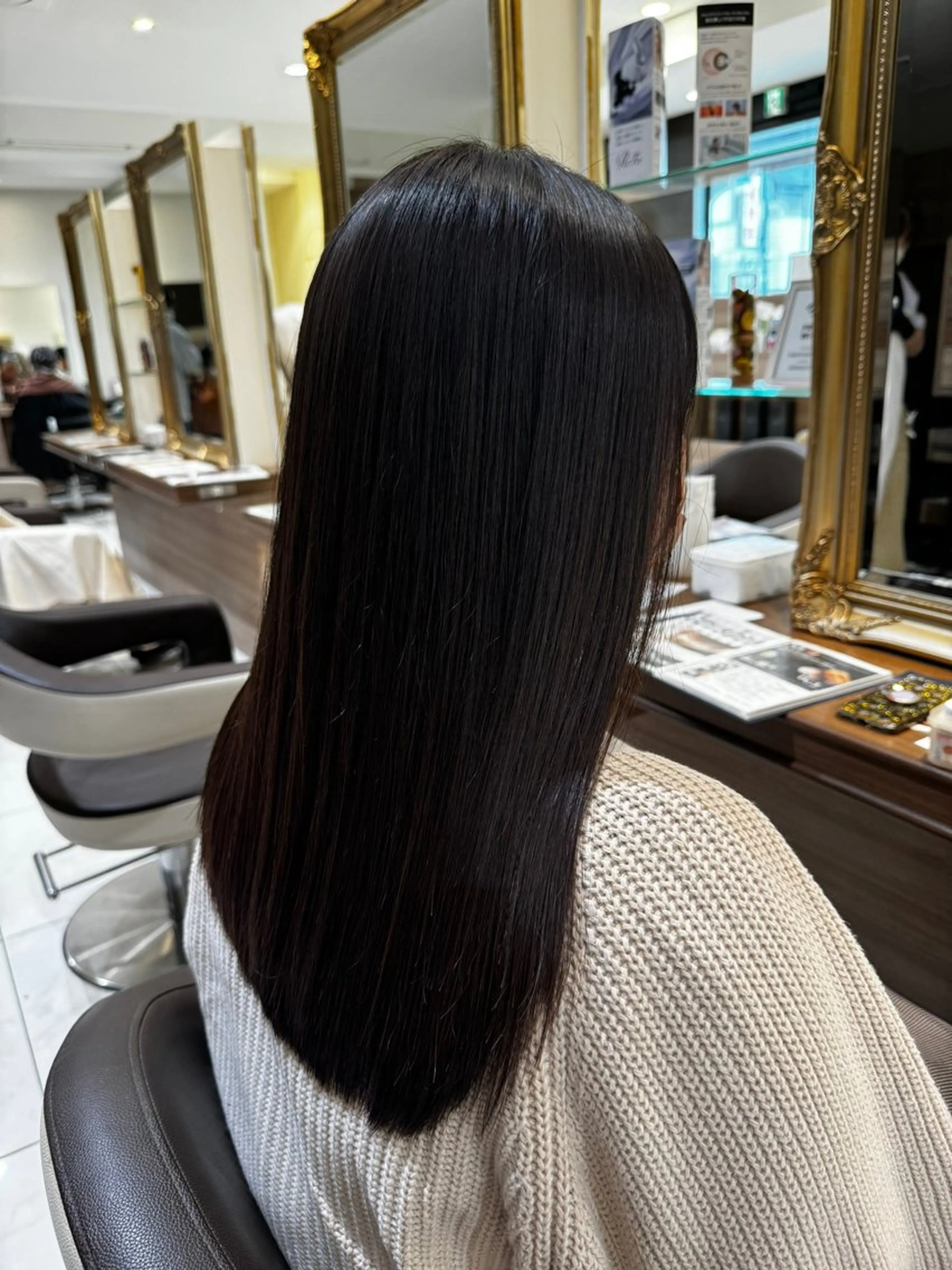 ロング カット 縮毛矯正 トリートメント 松田 一希のヘアスタイル
