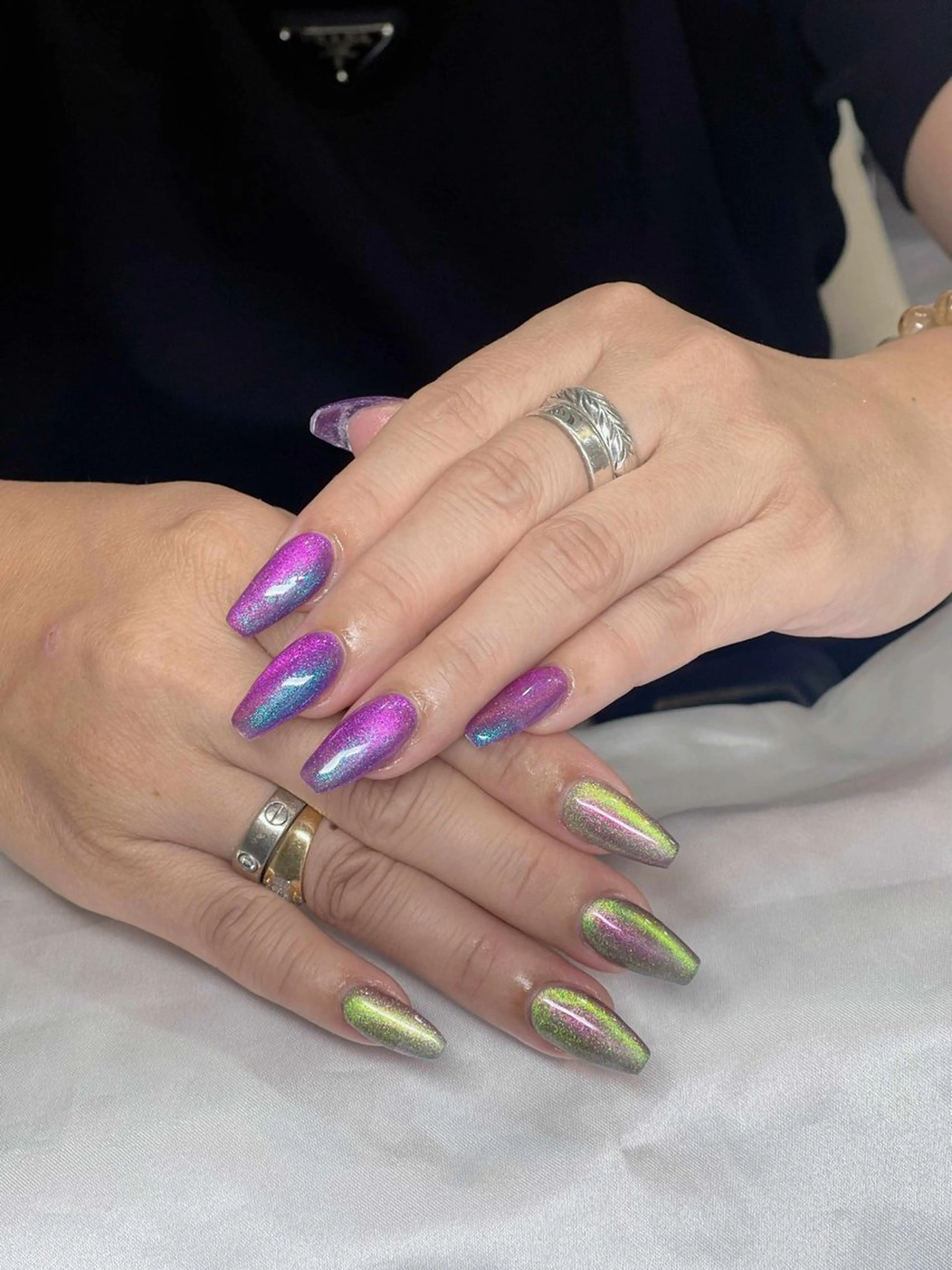 ネイル マグネットネイル ハンドネイル sora ❄️のネイルデザイン