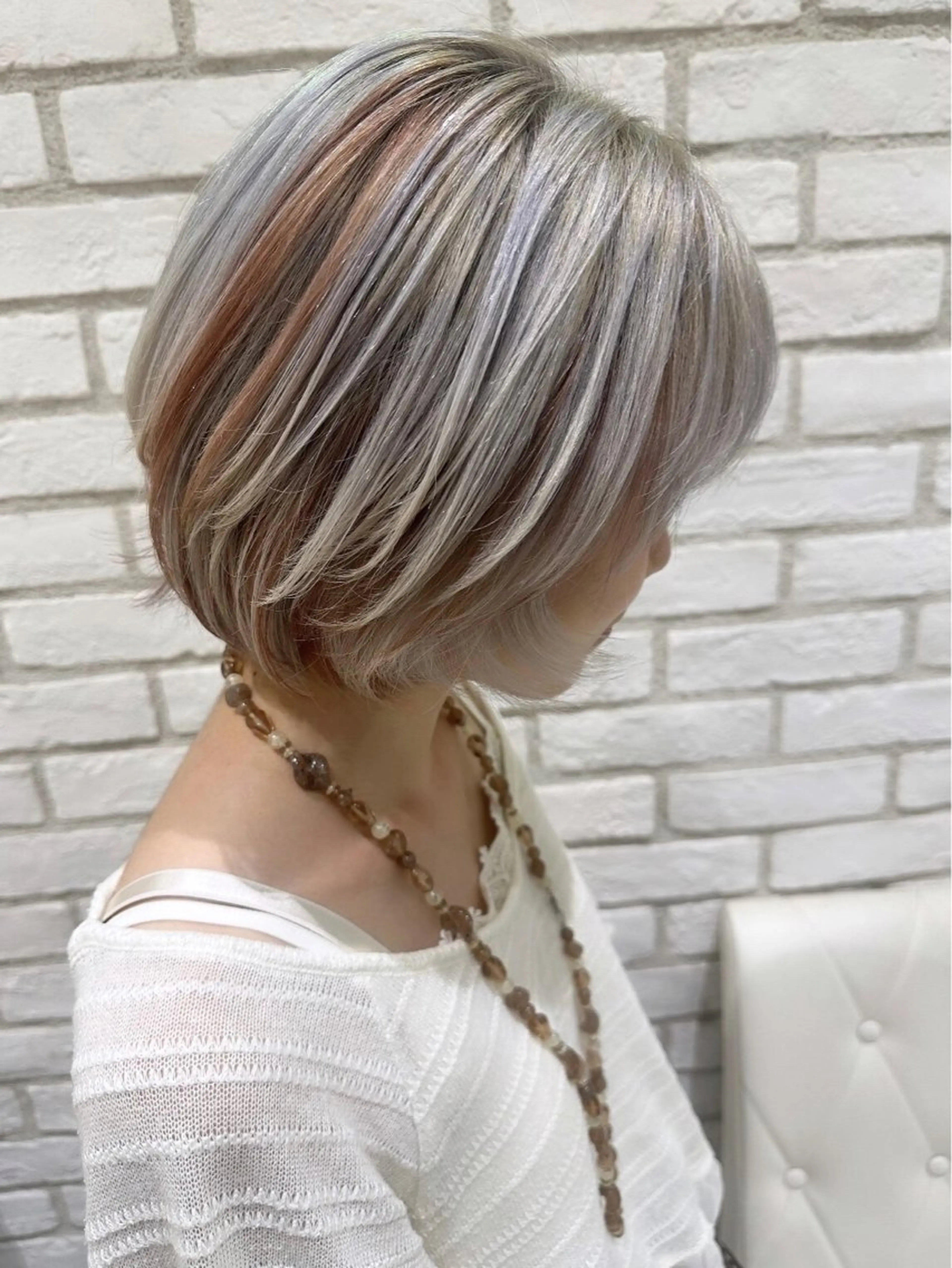 ショート カラー ヘアカラー 柔らか透明感カラー/ 内田圭祐のヘアスタイル