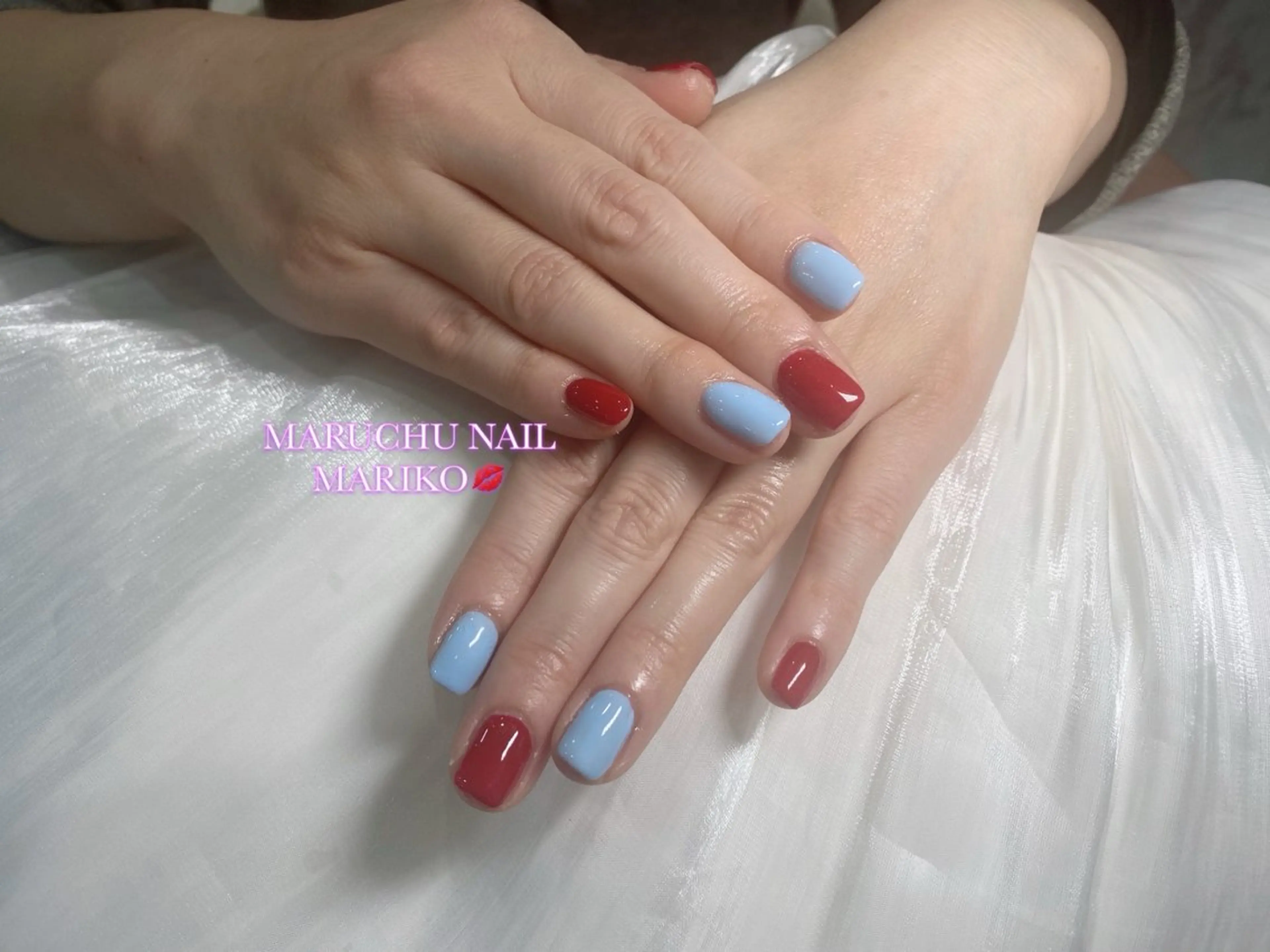 ネイル ワンカラーネイル 🦋✨ MARIKO✨🦋のネイルデザイン