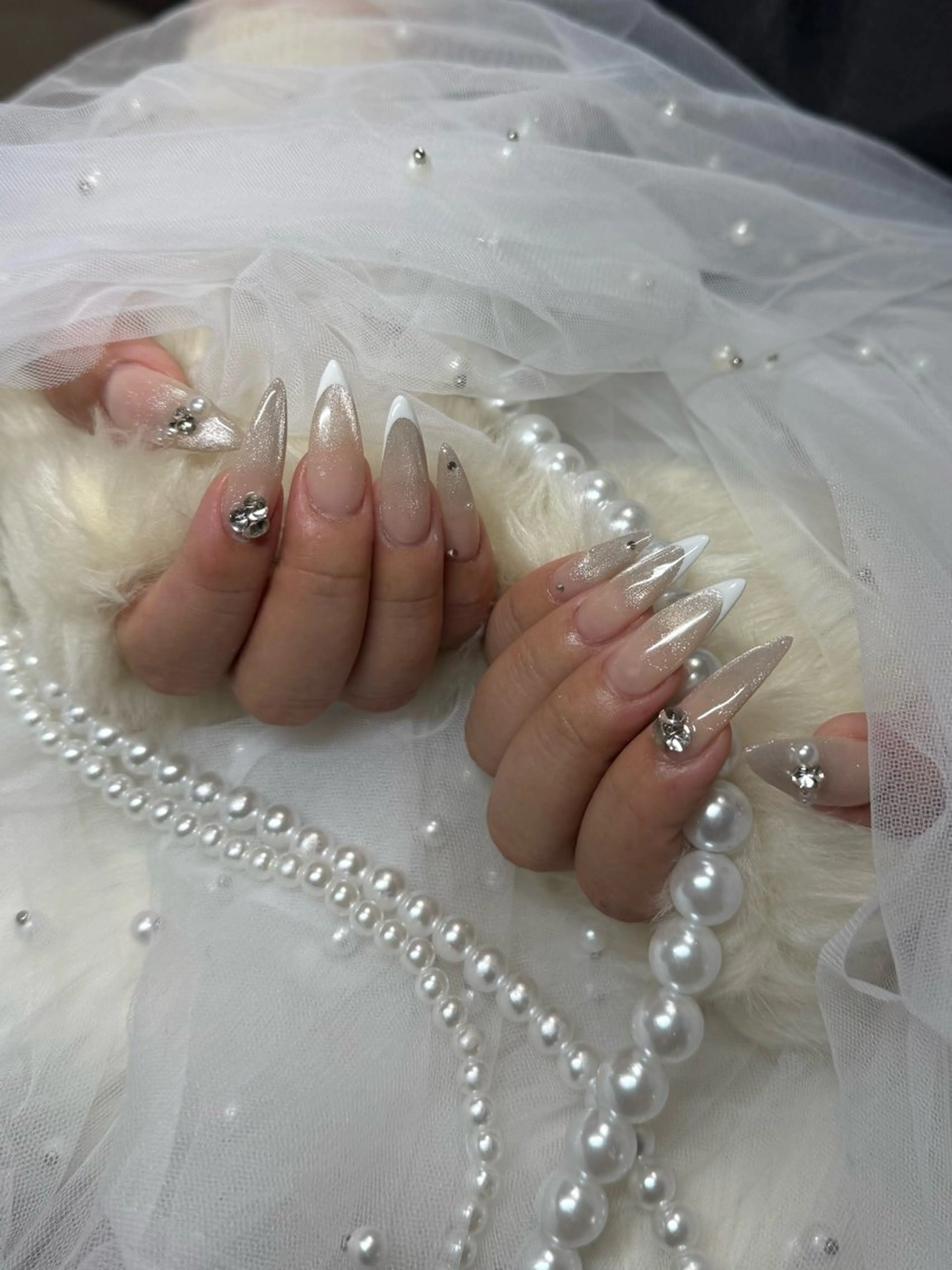 オフあり💙ロング10本長さだし+おまかせデザイン💙の写真