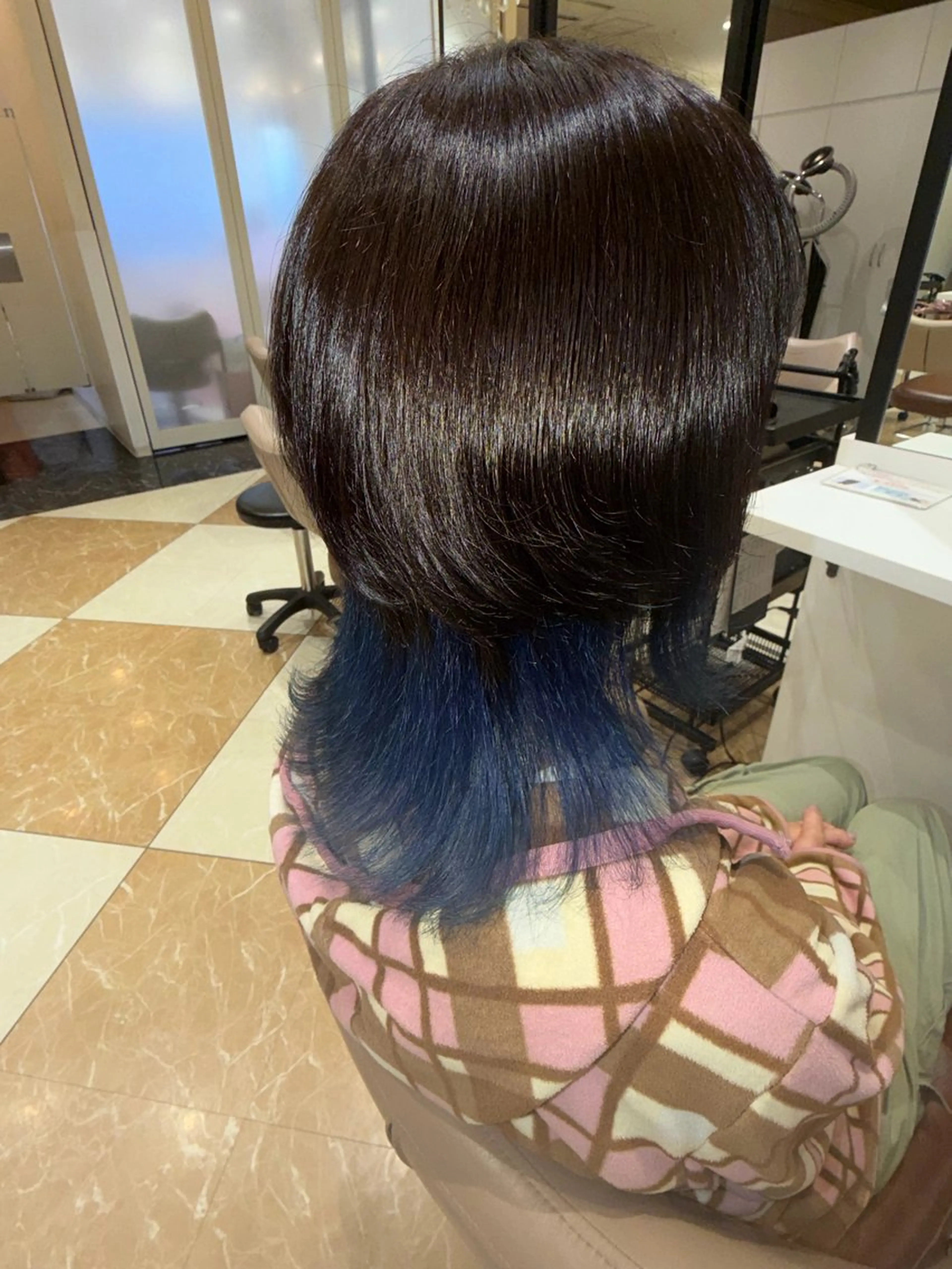ショート 縮毛矯正 トリートメント 髪質改善カラー なーこ💖🌈のヘアスタイル
