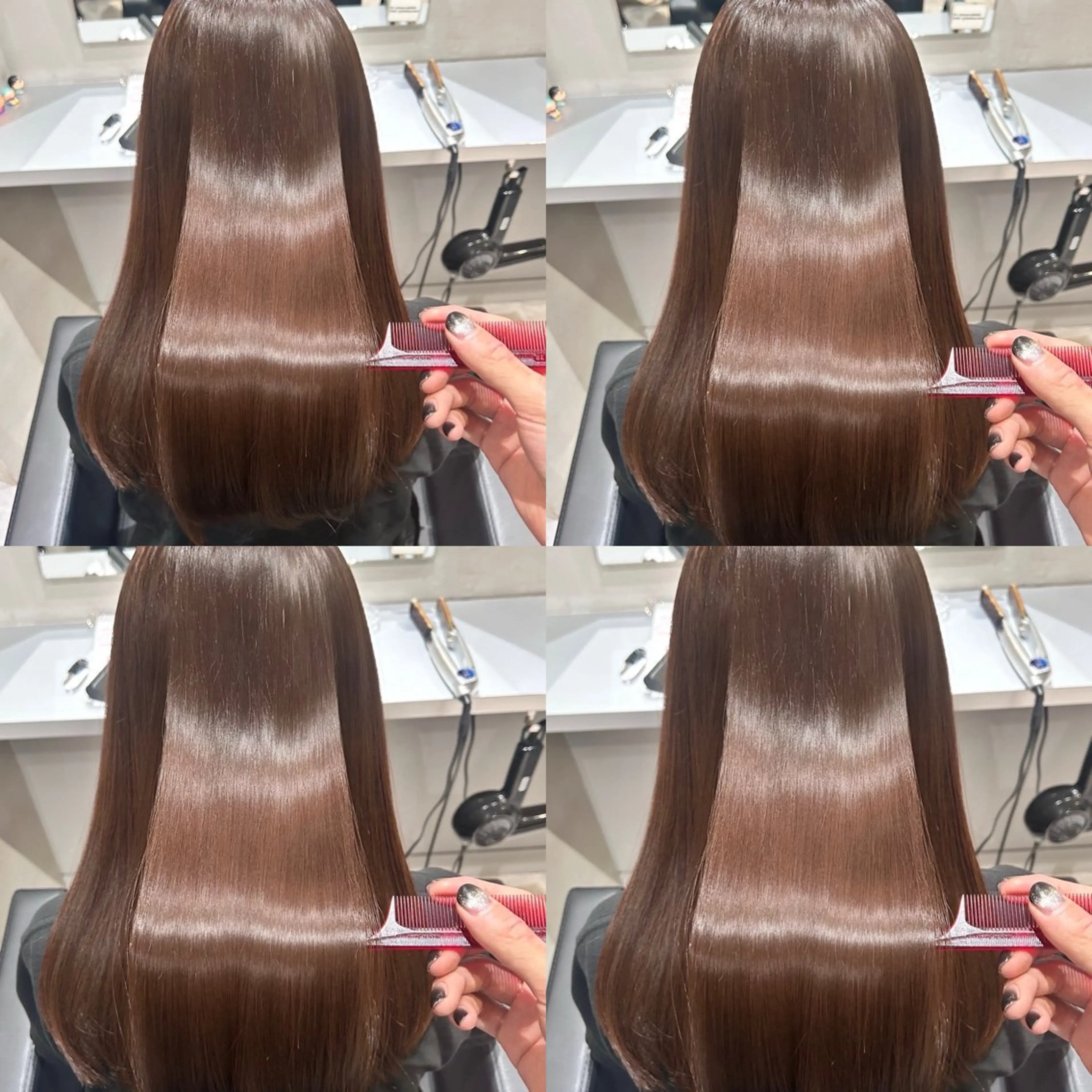 ロング カラー ヘアカラー トリートメント 艶髪×透明感カラー ののかのヘアスタイル