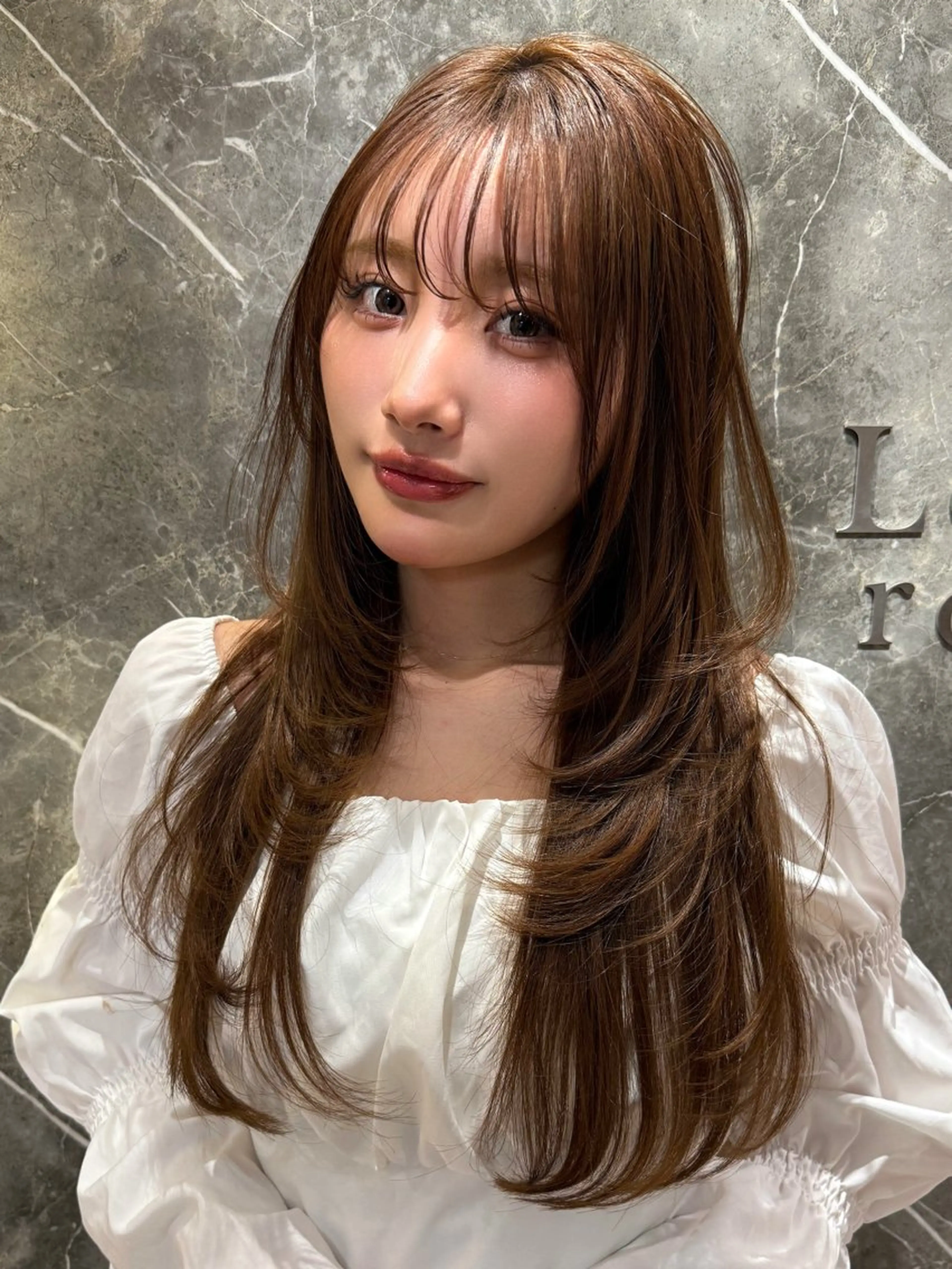 ロング カラー レイヤーカット カット ヘアカラー トリートメント 縮毛/ショート/ ボブ/レイヤー/小原のヘアスタイル