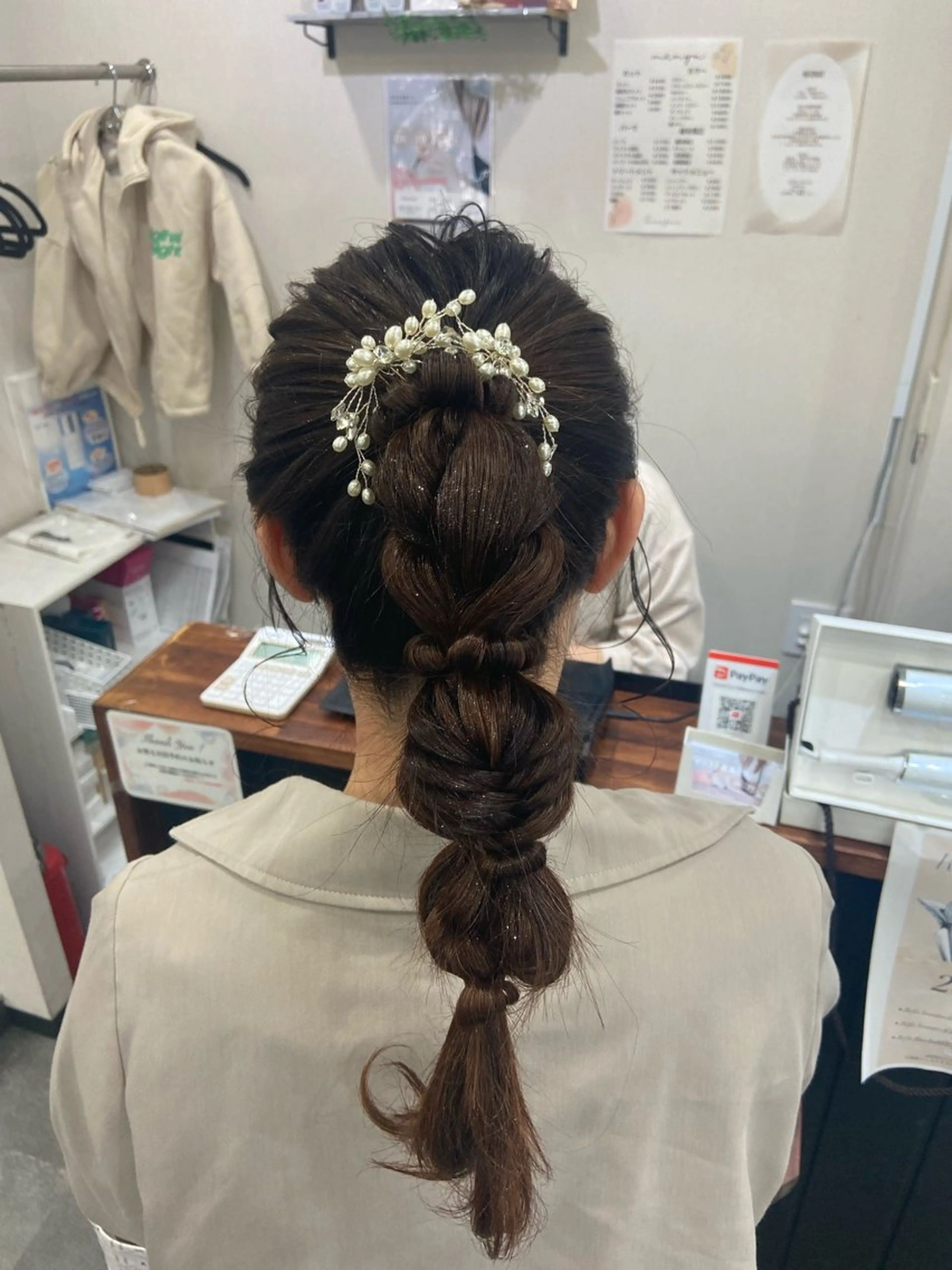 セミロング ヘアアレンジ 籾木 美優のヘアスタイル