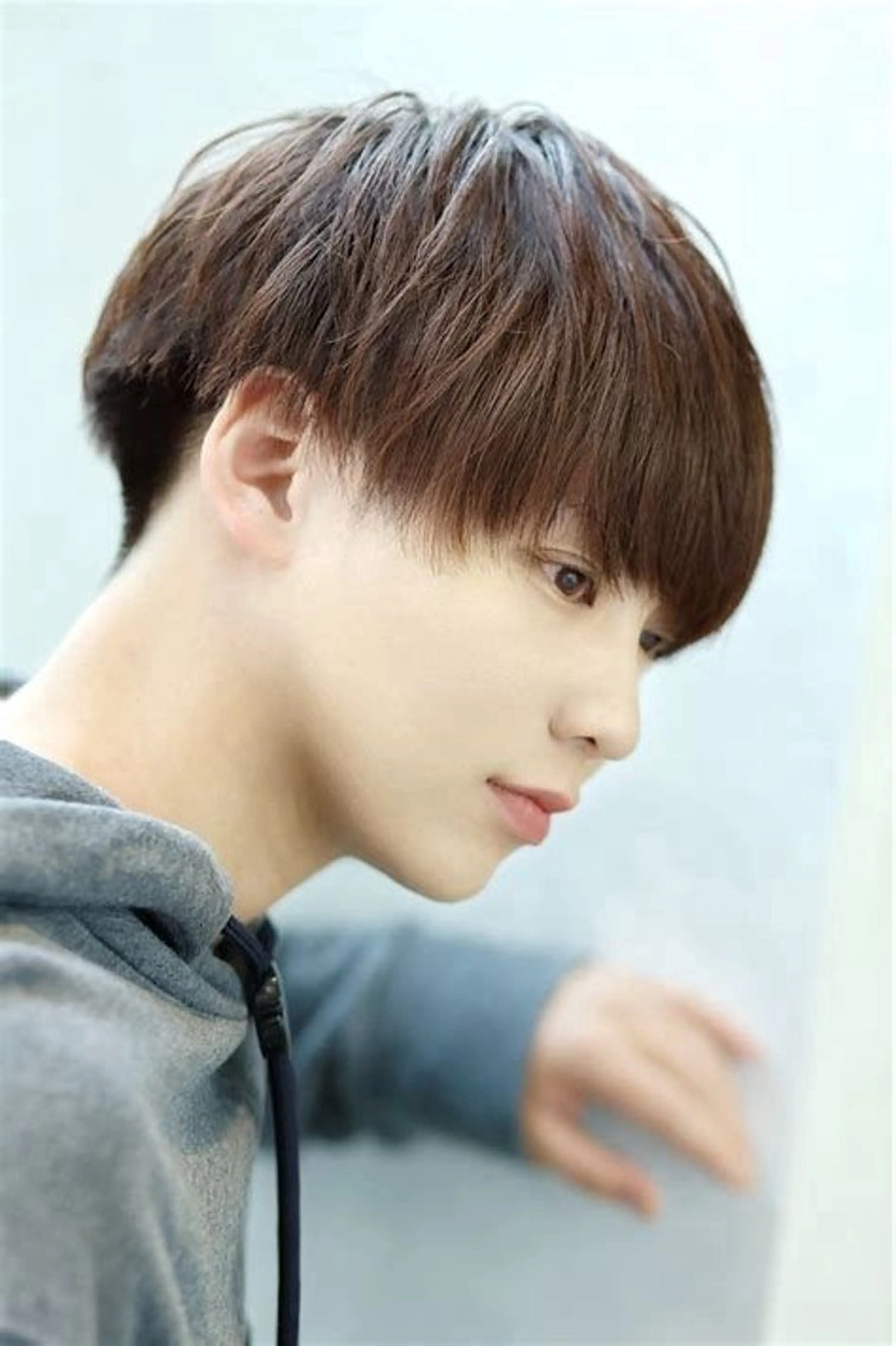 メンズ センターパート マッシュ ショートカット /バレイヤージュ✨のヘアスタイル