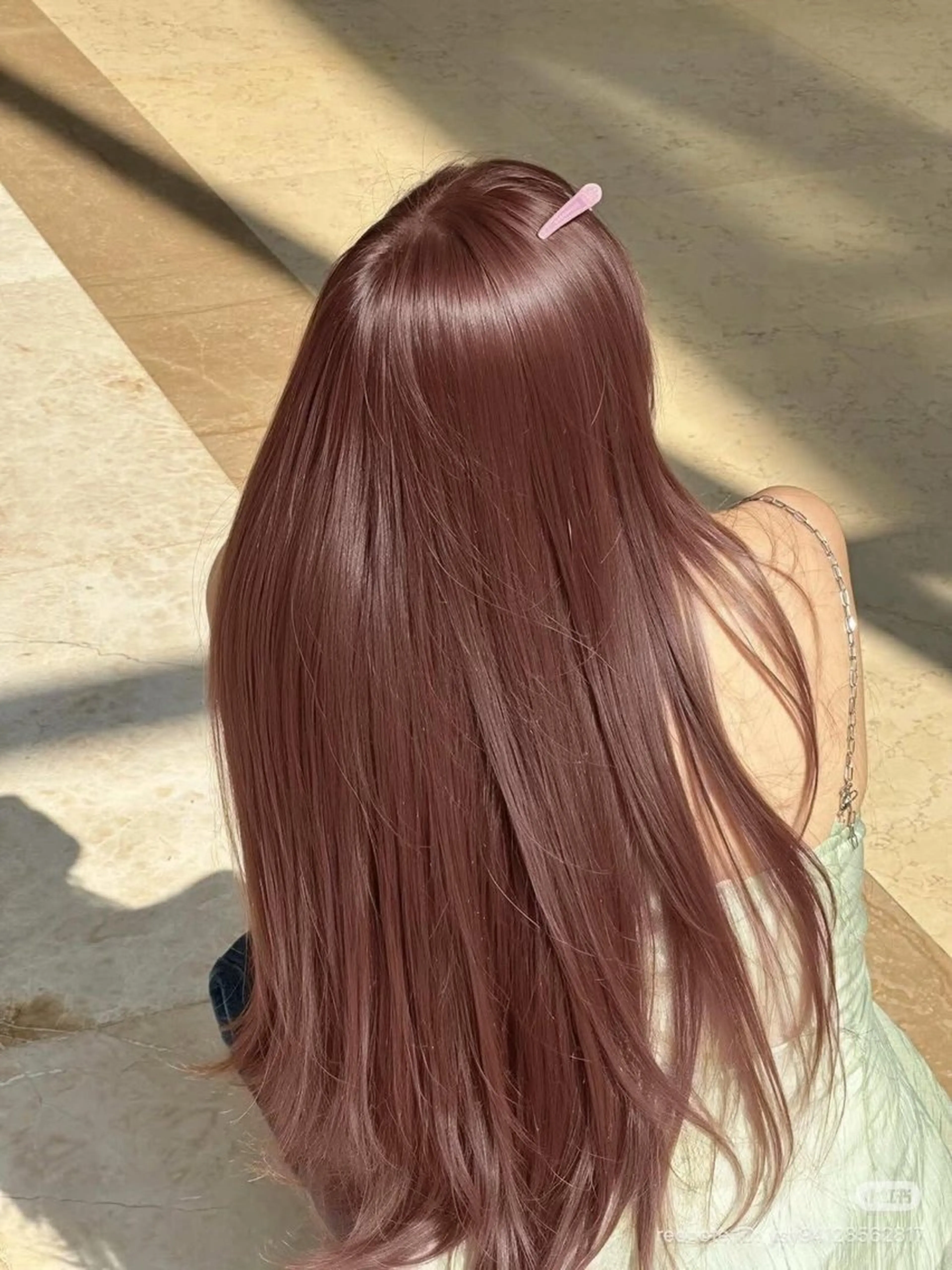 ロング ヘアカラー 妃春🎀 韓国ヘア/レイヤーのヘアスタイル