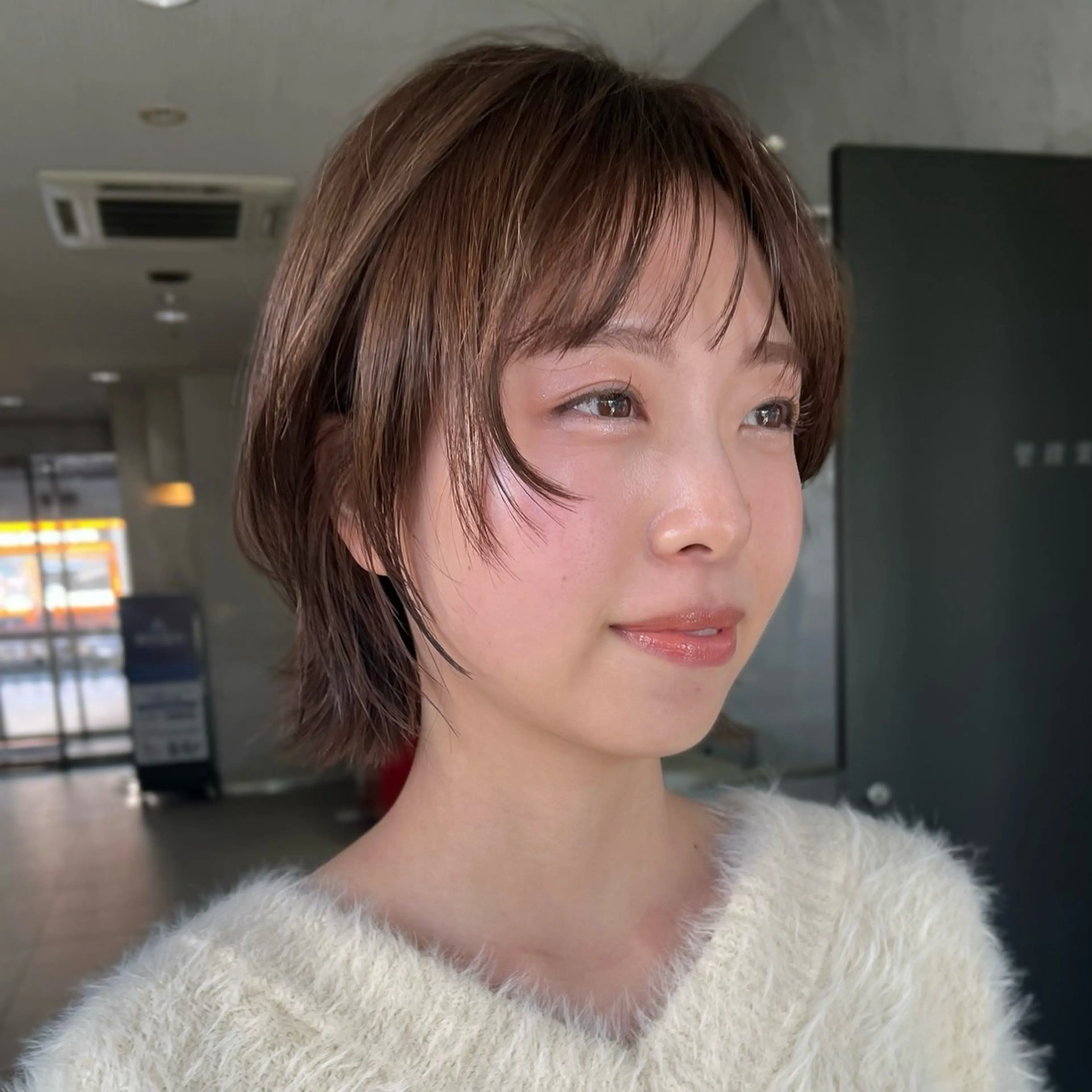 ショート カット ヘアカラー たおちゃん／レイヤー ／透明感カラーのヘアスタイル