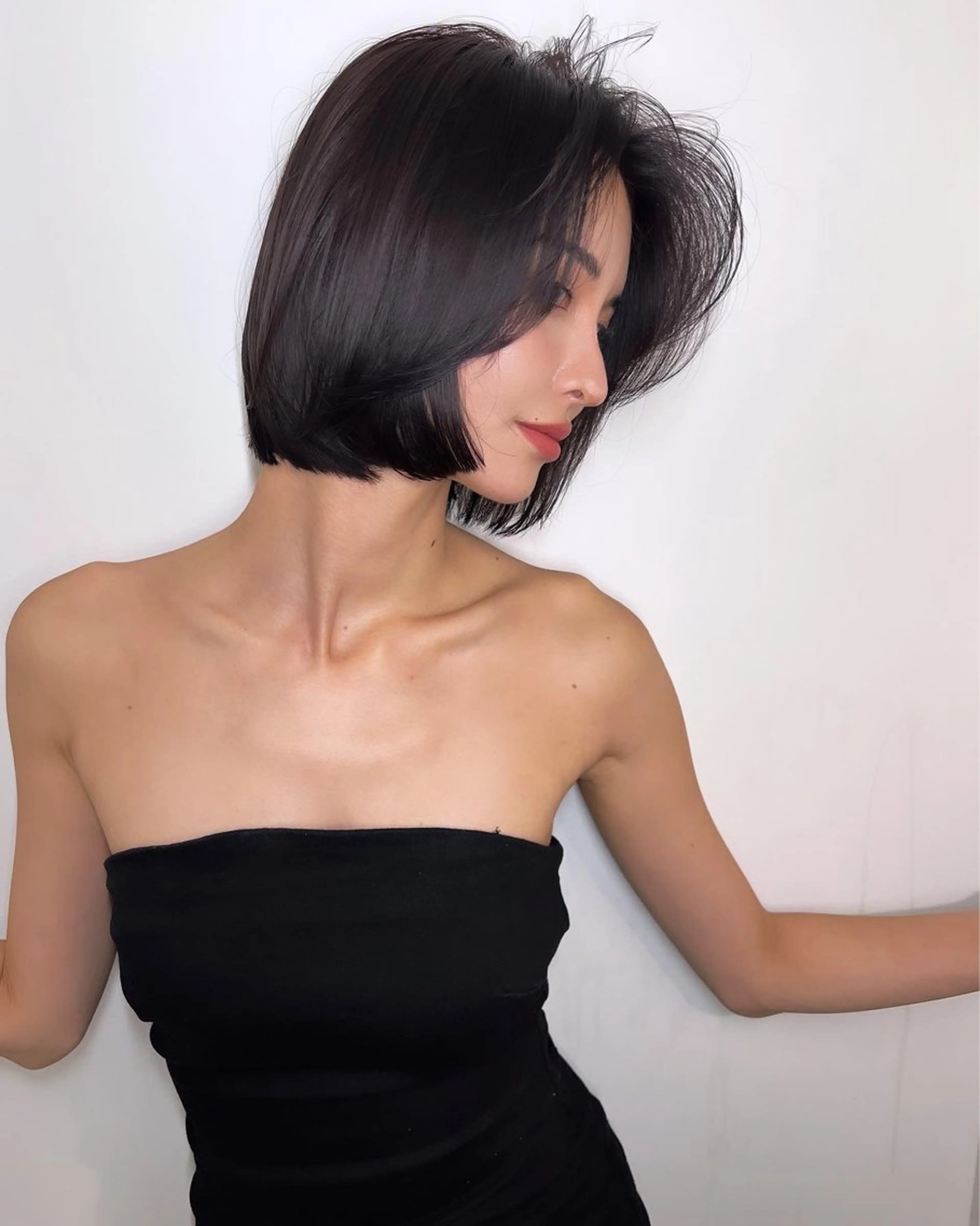 ミディアム 🇨🇳ワンホンヘア 下田鉄也のヘアスタイル