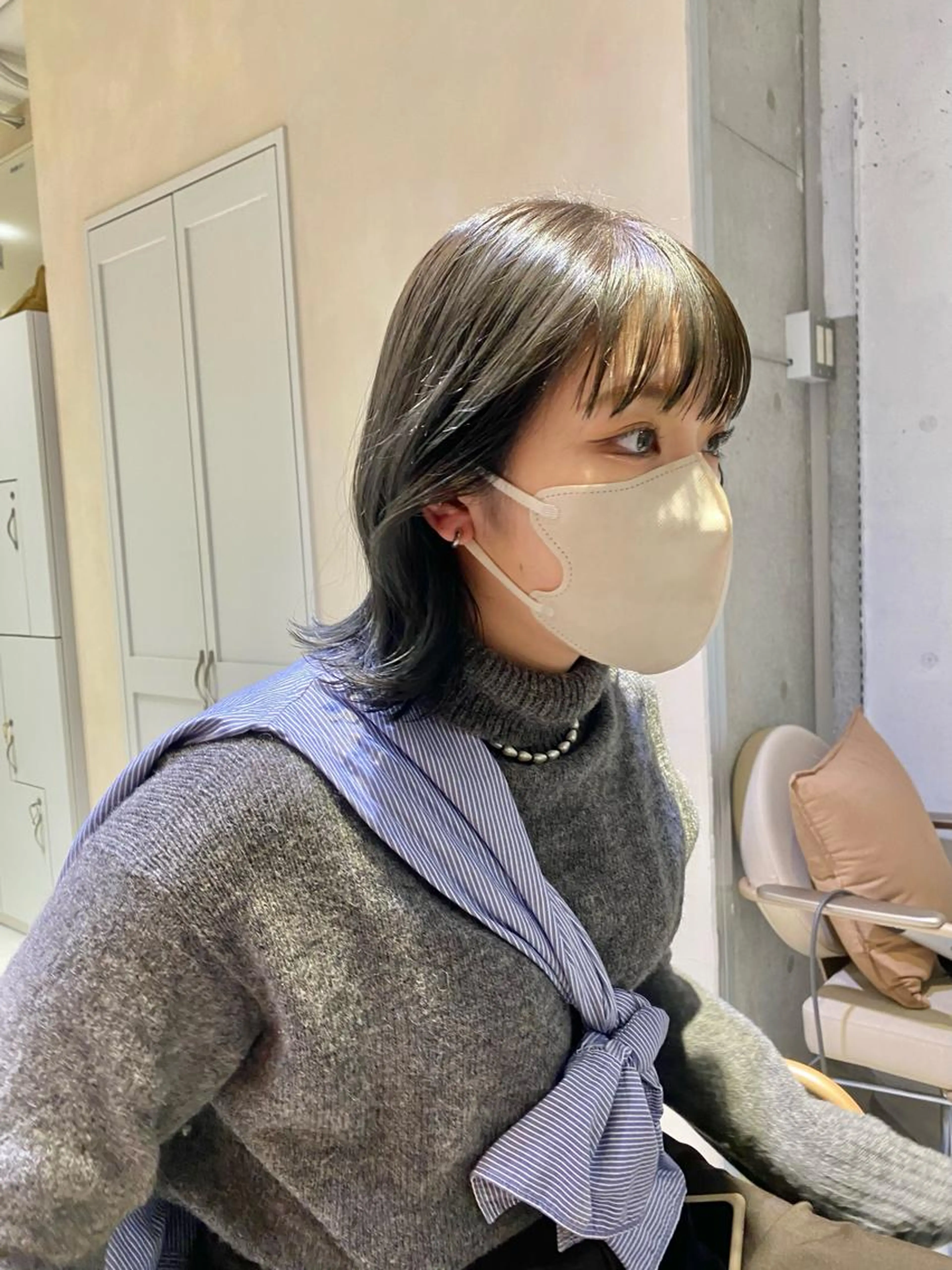 カット+透明感ブリーチ無しダブルカラー+髪質改善トリートメントの写真