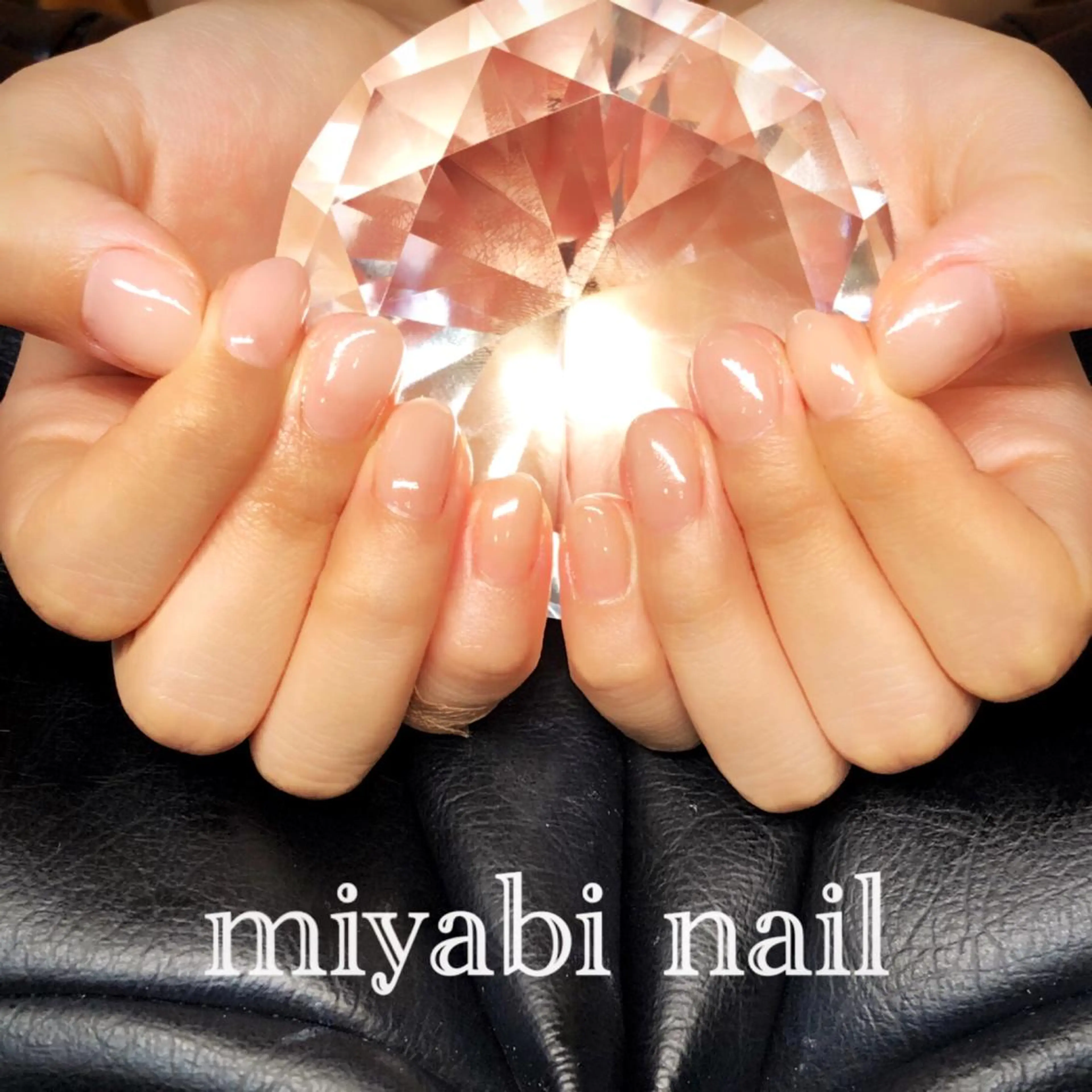 ネイル ジェルネイル オフィスネイル ぷっくりネイル シンプルネイル ハンドネイル miyabi nail 桂川駅近くのネイルデザイン