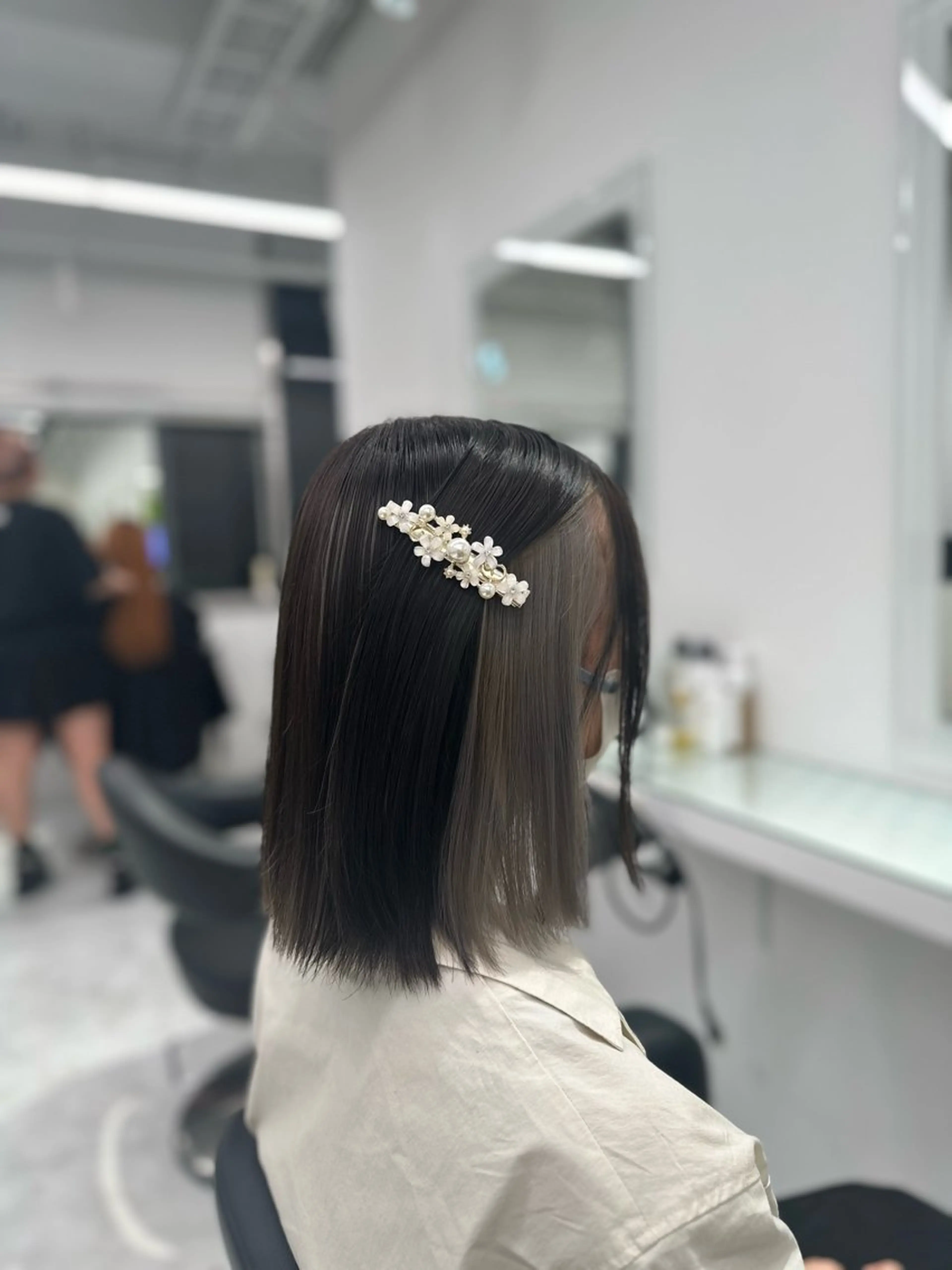 ミディアム カラー ヘアカラー トリートメント ヘッドスパ ヘアセット ❄最強かわいいカラー ❄️MINA❄️のヘアスタイル