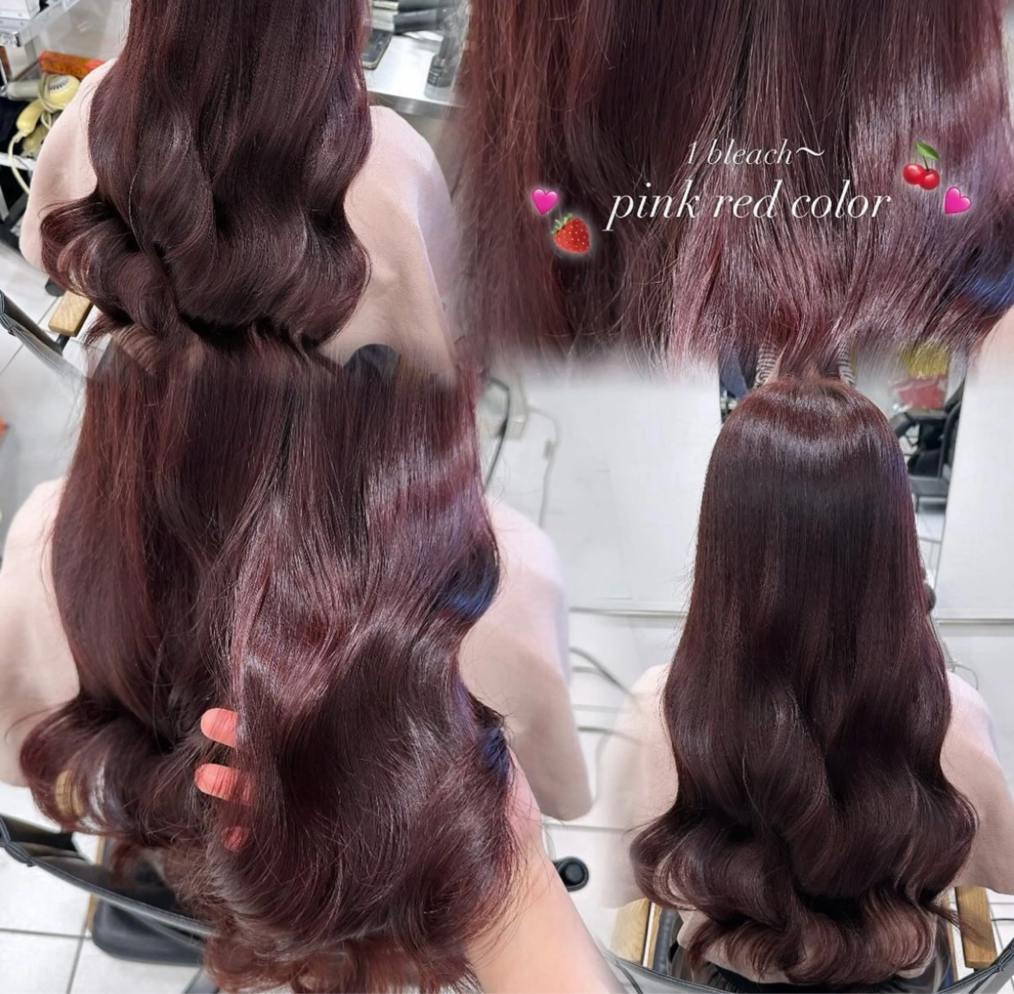 ロング カラー ブリーチ イルミナカラー ピンクカラー カット ヘアカラー natsumi♡/ nene副店長のヘアスタイル