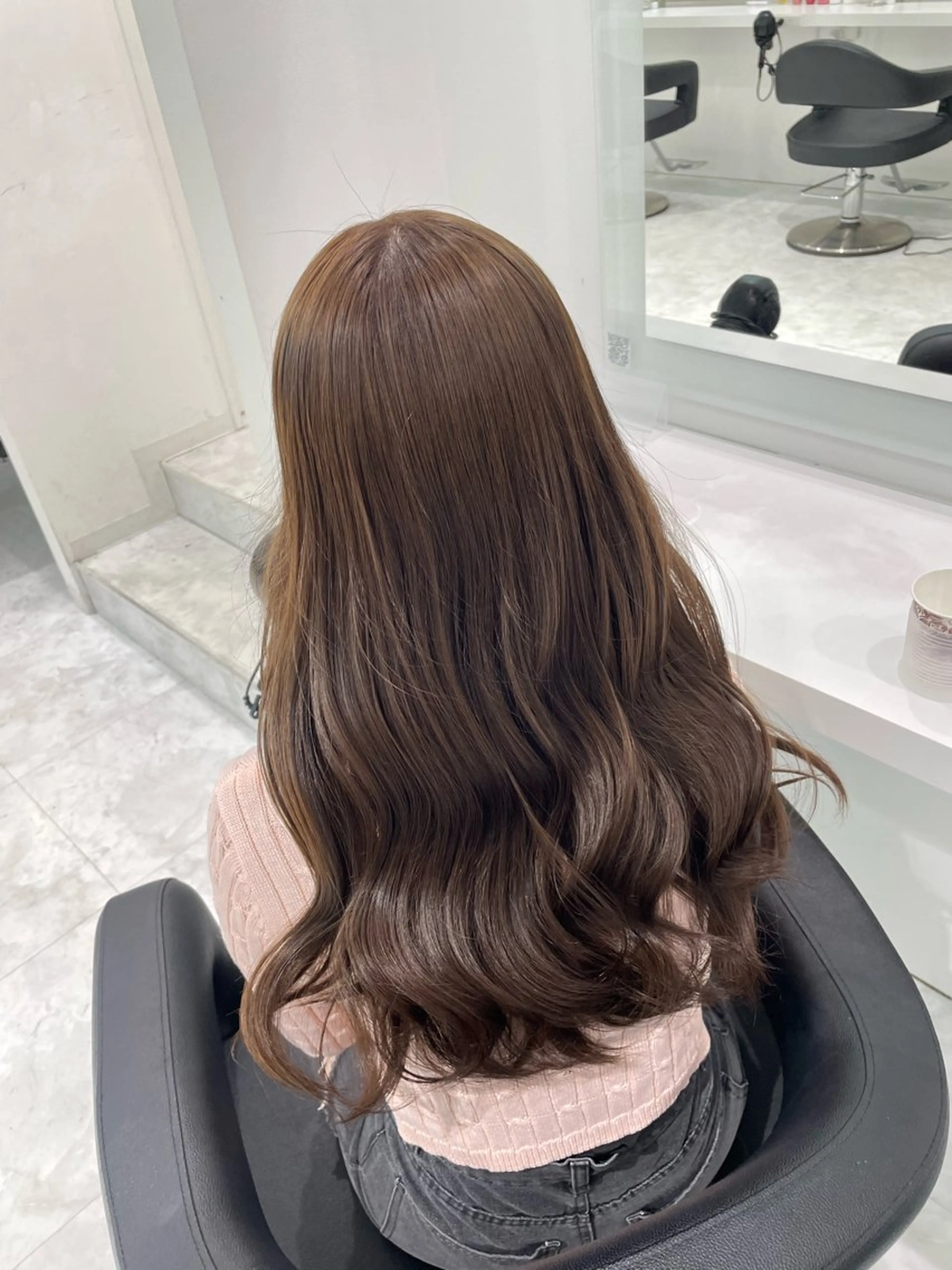 カラー 🤍ブリーチなし ブラウンhimi🤍のヘアスタイル