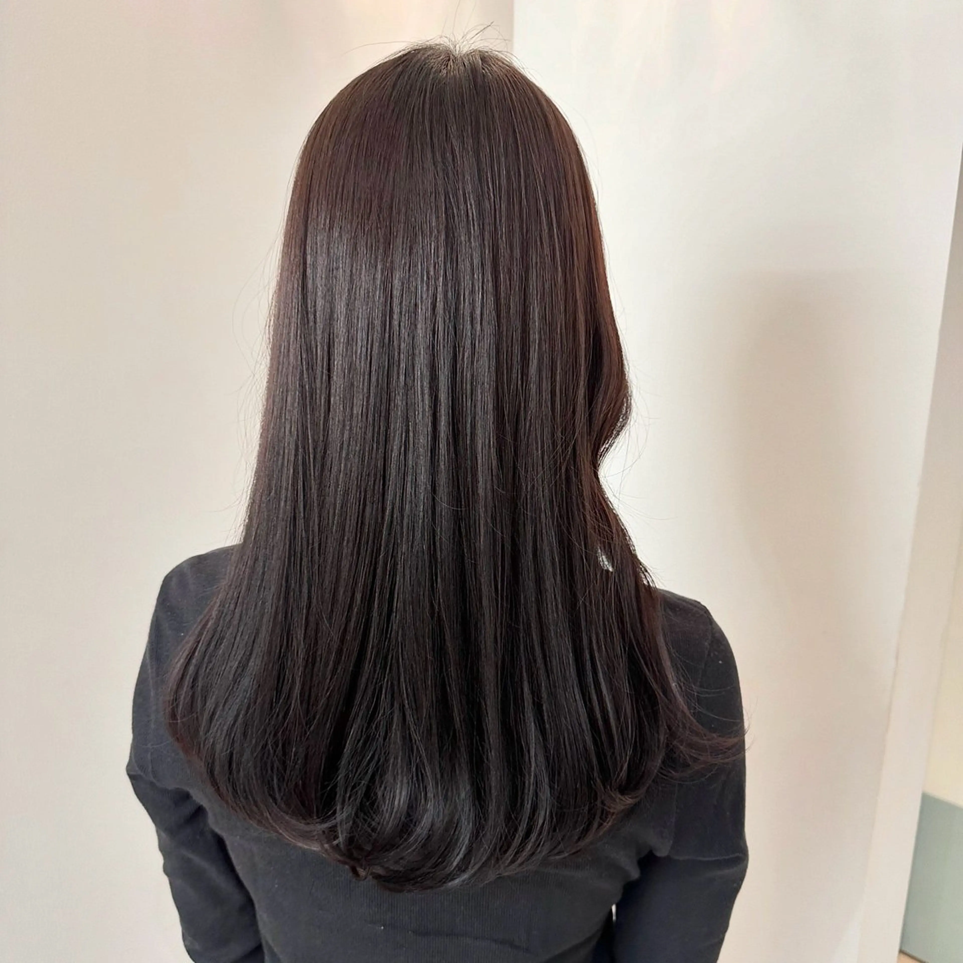 ロング カラー 透明感カラー ヘアカラー トリートメント 安丸 結夏のヘアスタイル