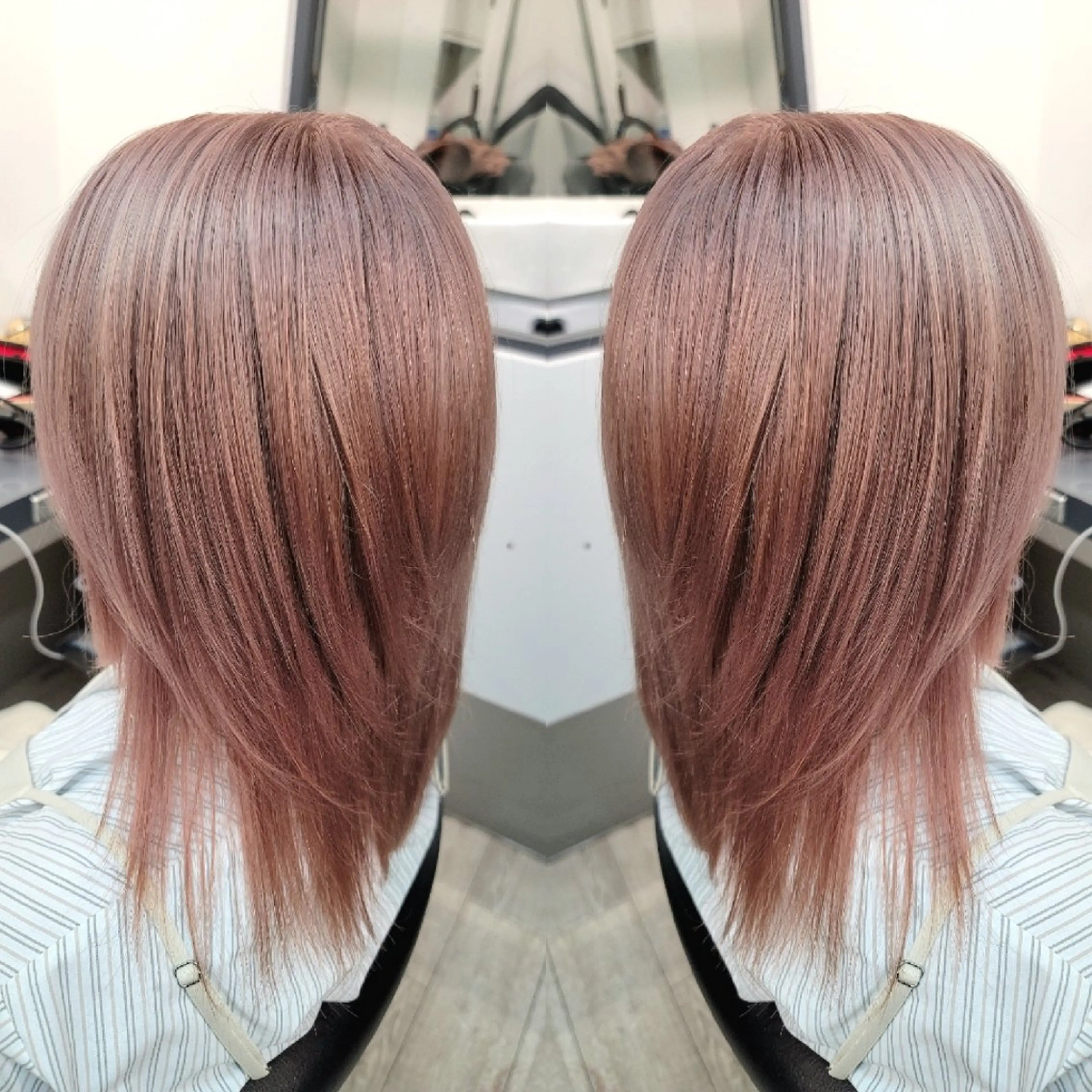 ミディアム カラー ✨弱酸性縮毛矯正✨ ✨髪質改善✨hiroのヘアスタイル