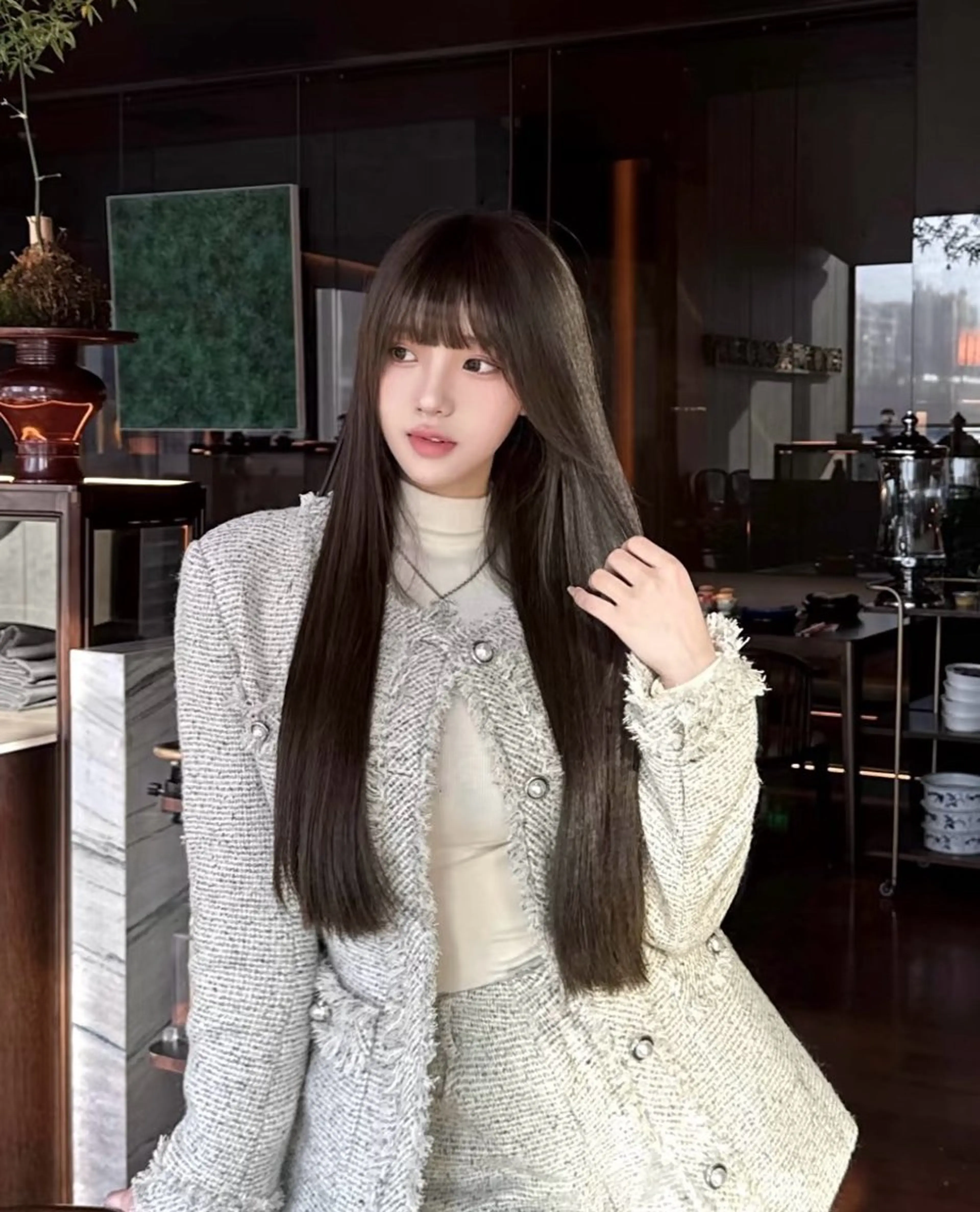 ロング 🎀韓国スリムタッキ 羽エクステ🎀kiiのヘアスタイル